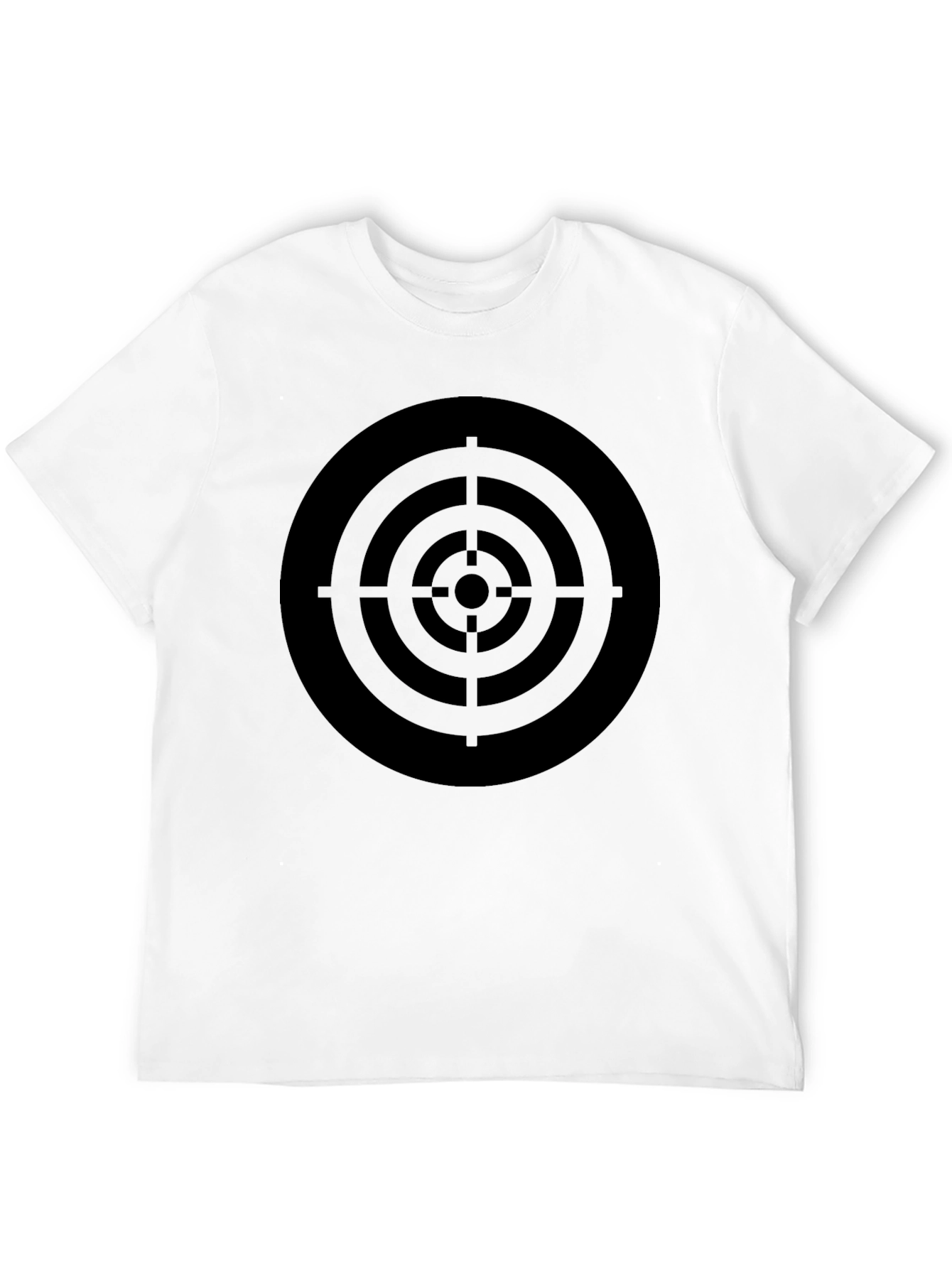 Target Graphic Tee - Black Cotton Crew Neck