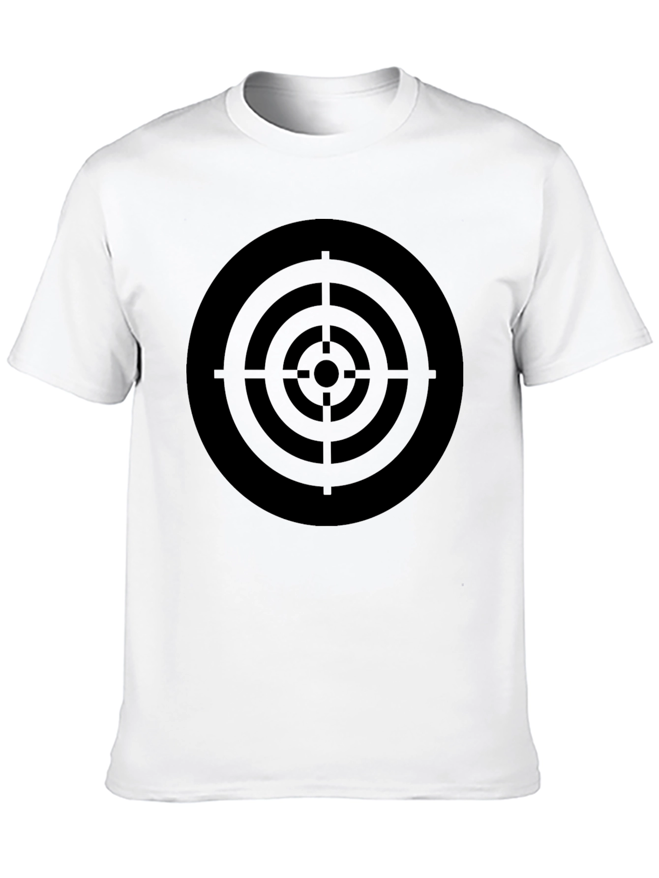 Target Graphic Tee - Black Cotton Crew Neck