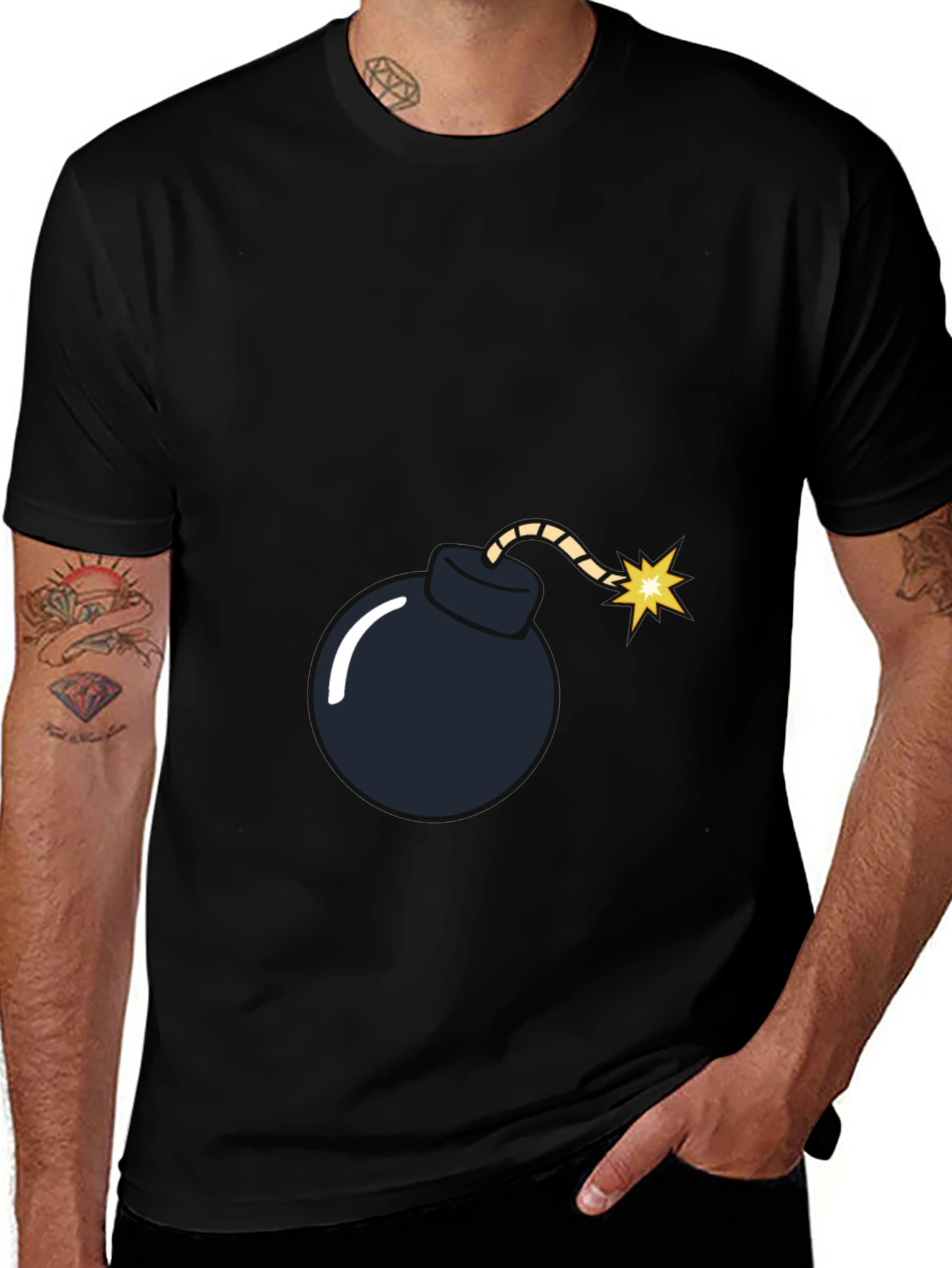 Bomb Graphic Black T-Shirt