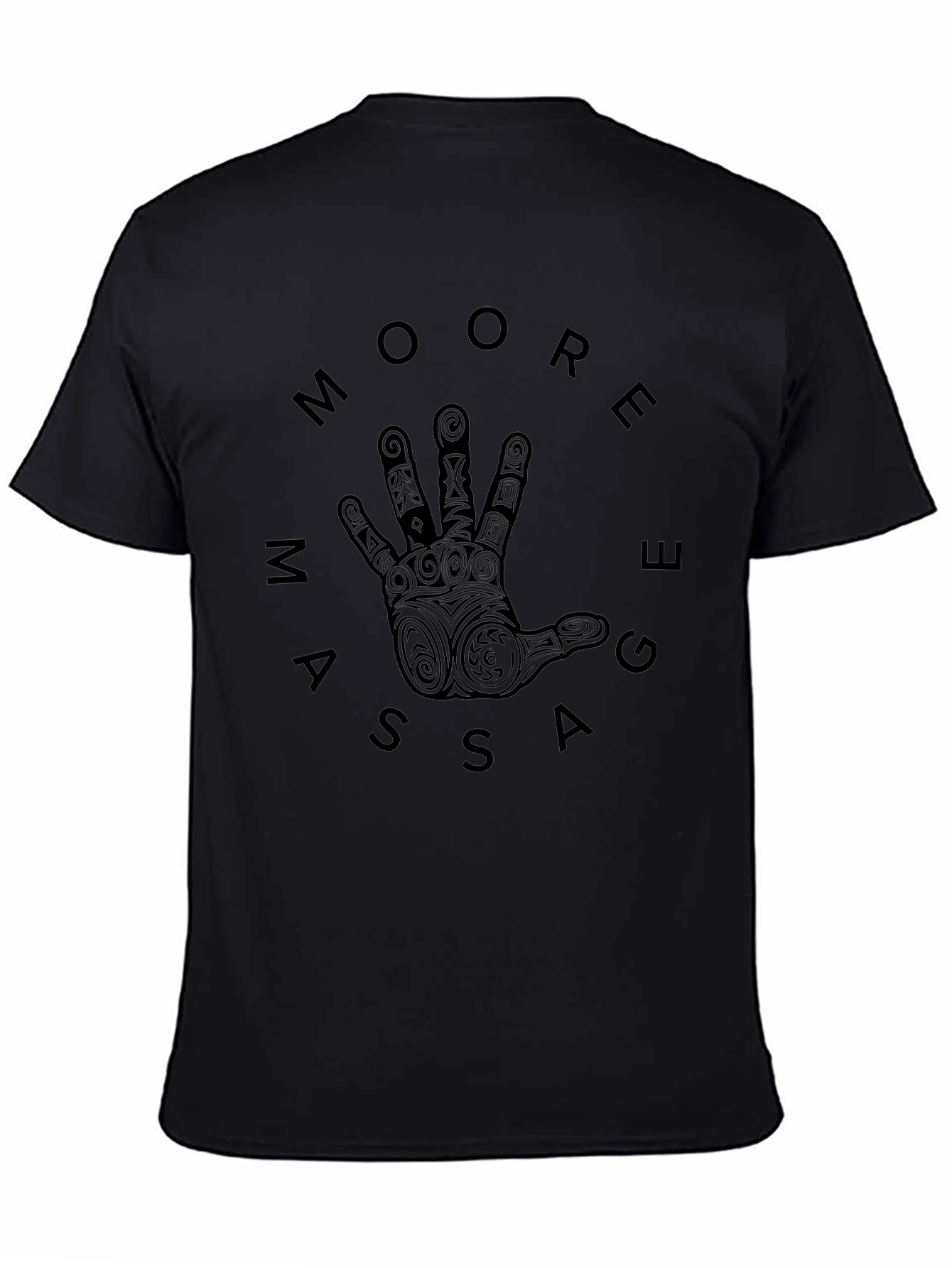 Moorea Massage Black Graphic Tee