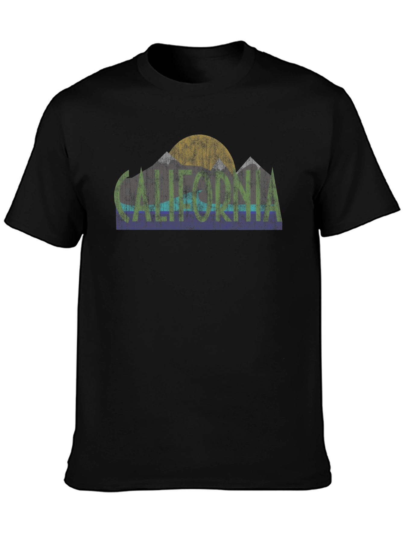 California Graphic Tee - Retro Mountain Design