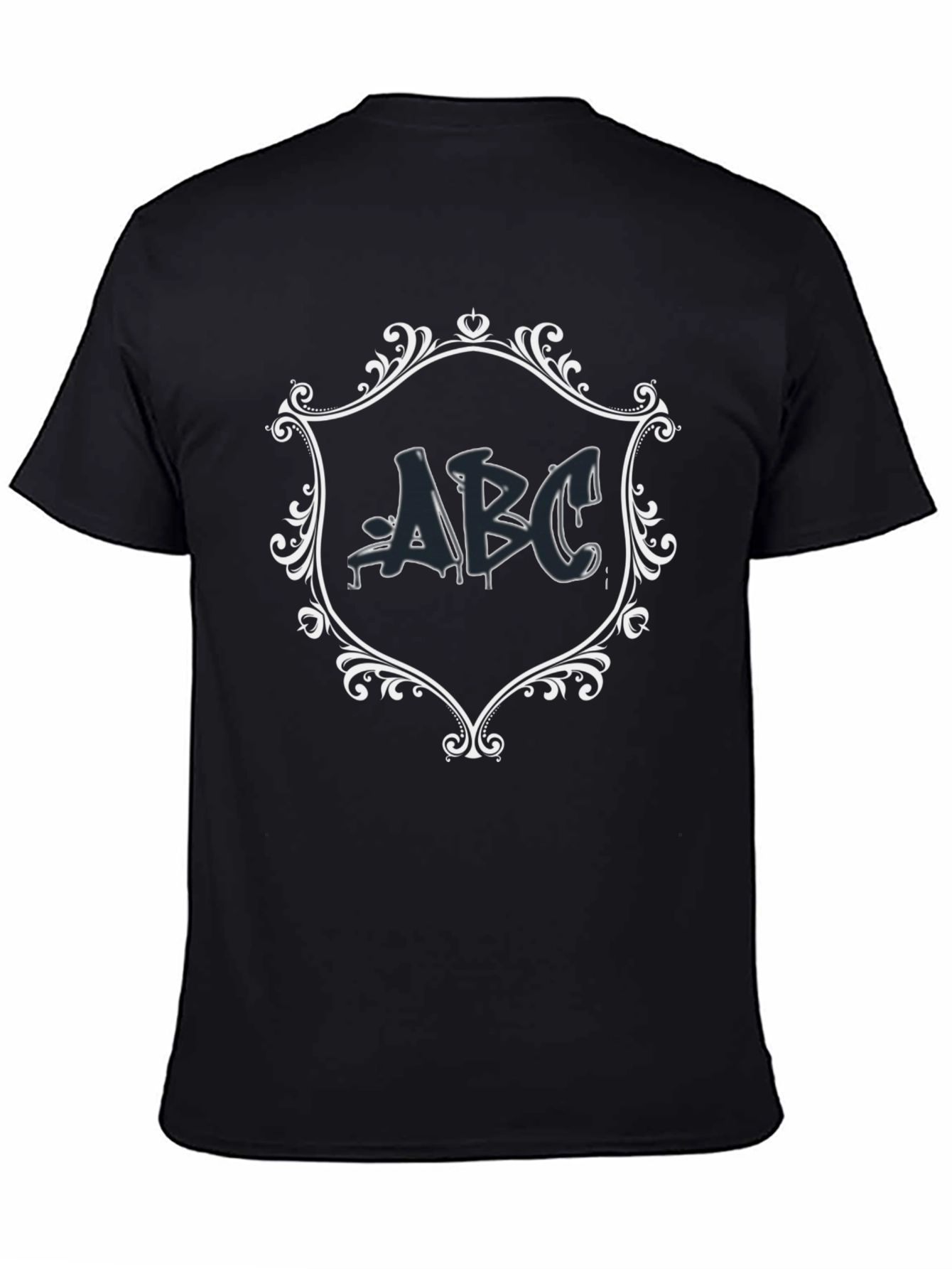 ABC Graphic Tee - Mens Black Casual T-Shirt