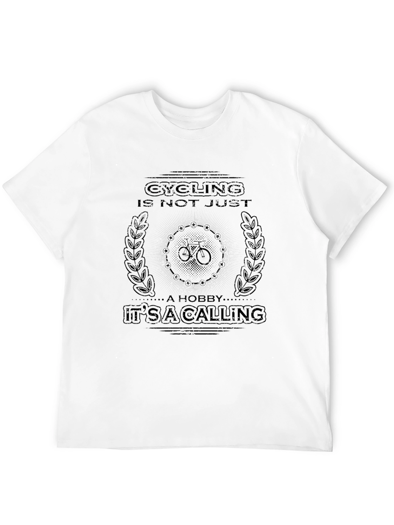 Cycling is a Calling Black Graphic Tee