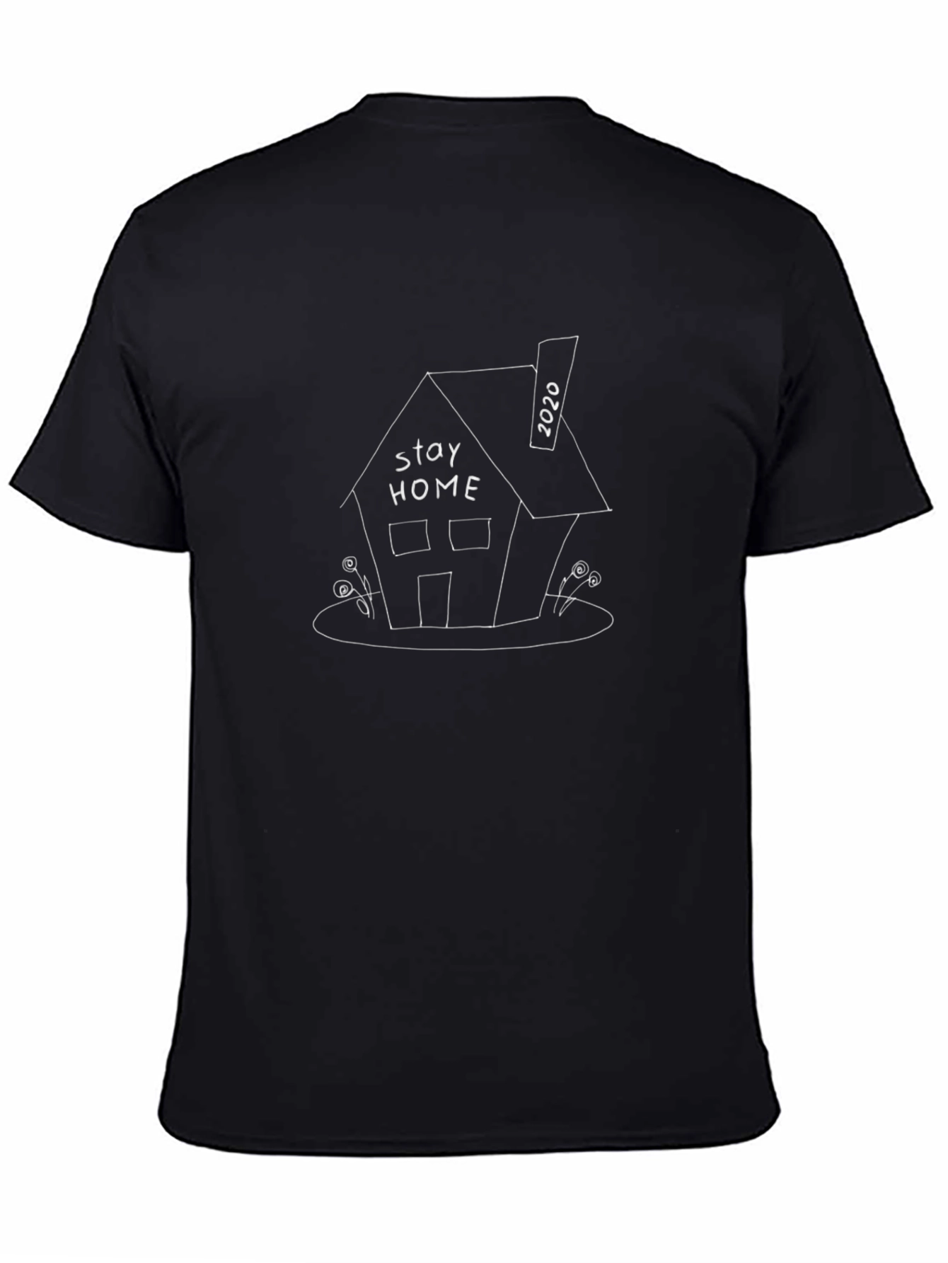 Stay Home 2020 Black Graphic Tee