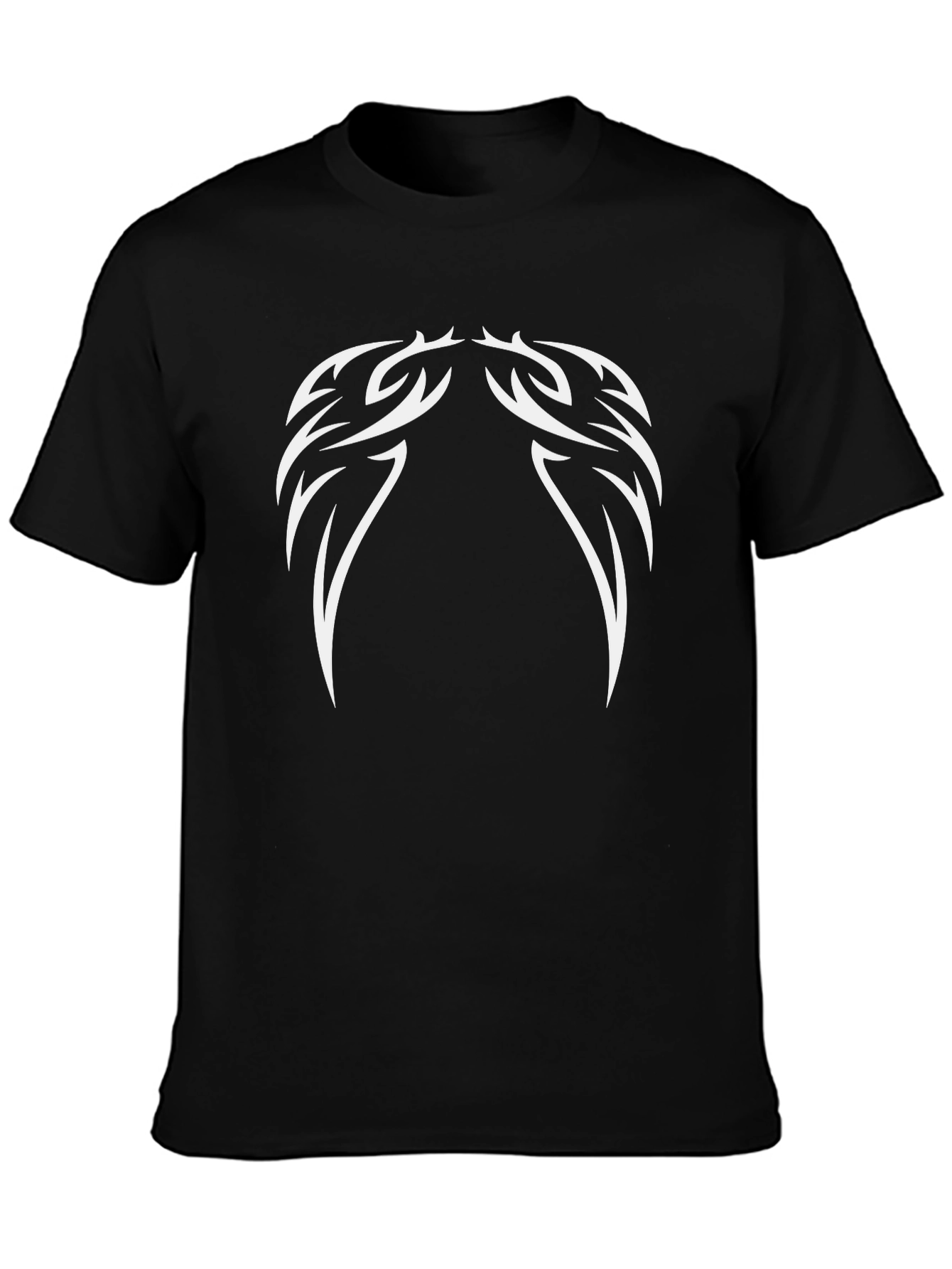 Tribal Graphic Black T-Shirt - Modern Casual Wear