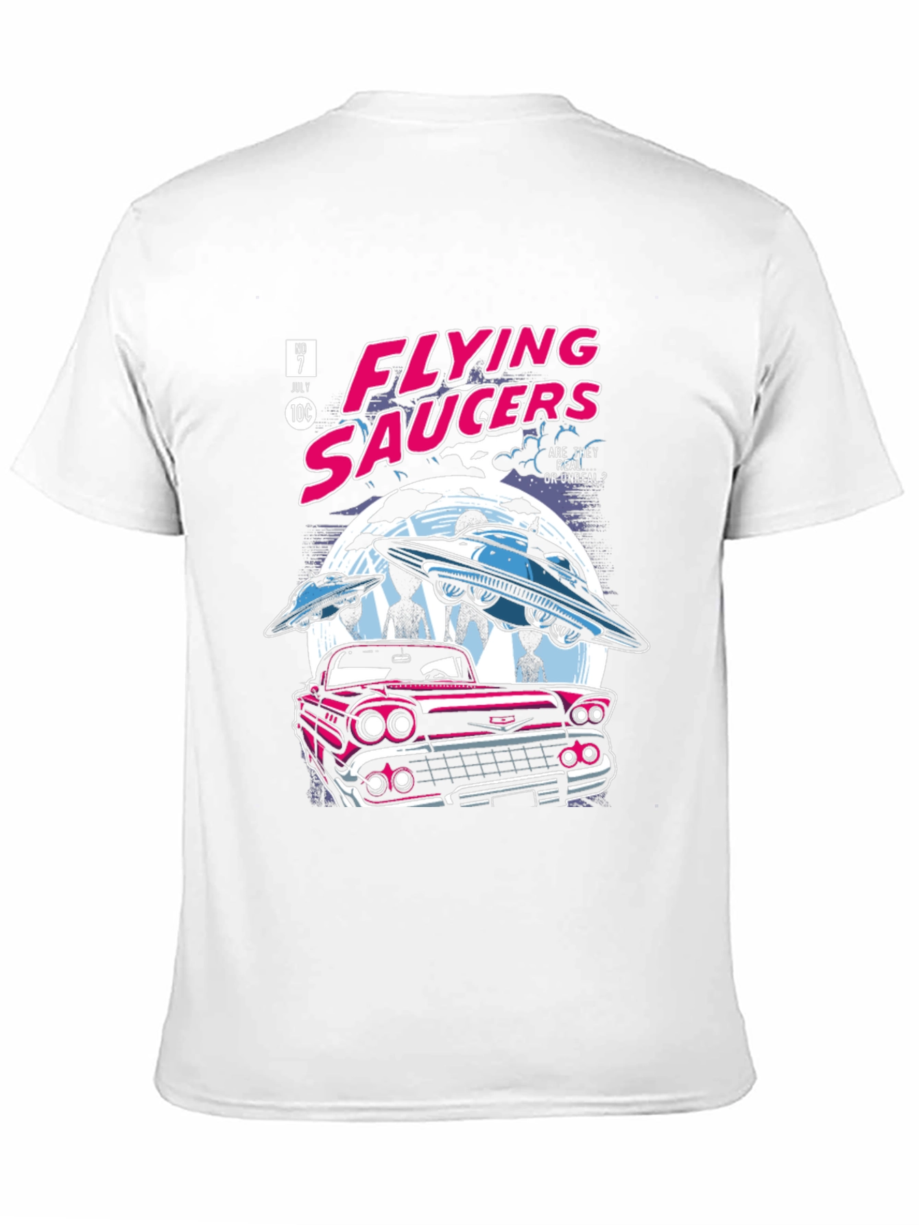 Retro Flying Saucers Graphic T-Shirt