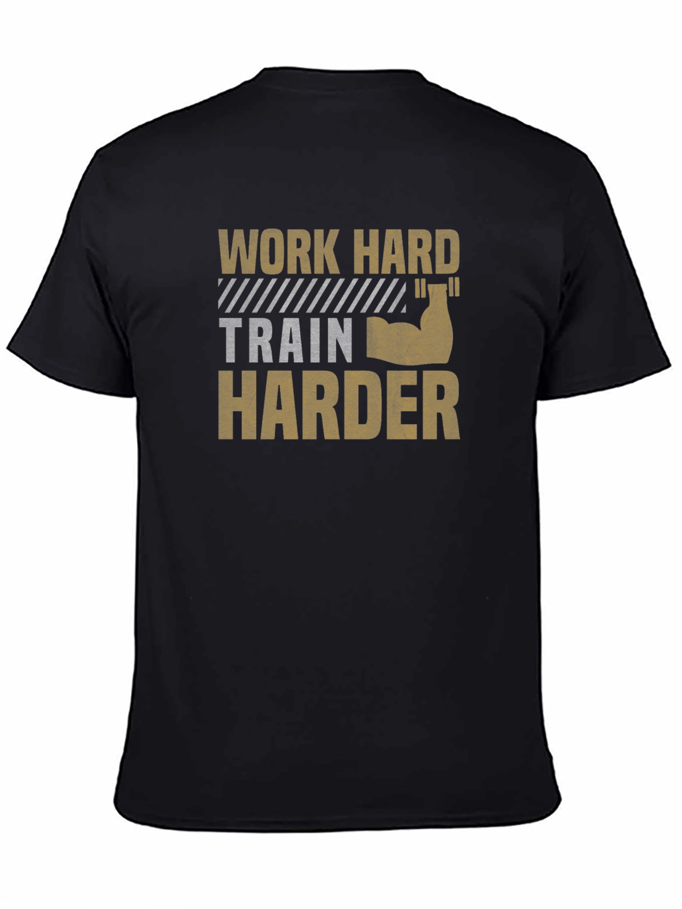 Work Hard Train Harder Black T-Shirt