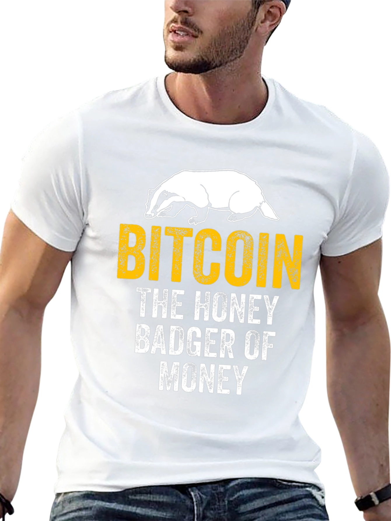 Bitcoin Honey Badger Black T-Shirt