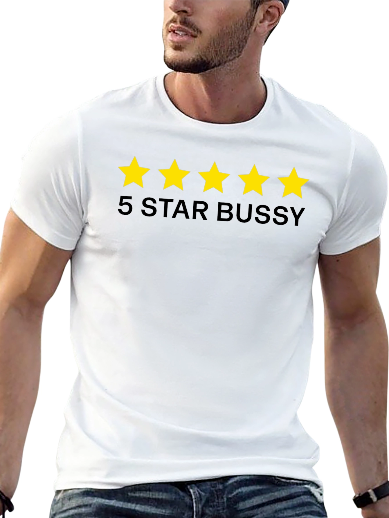 5 Star Bussy Tee - Funny Graphic T-Shirt