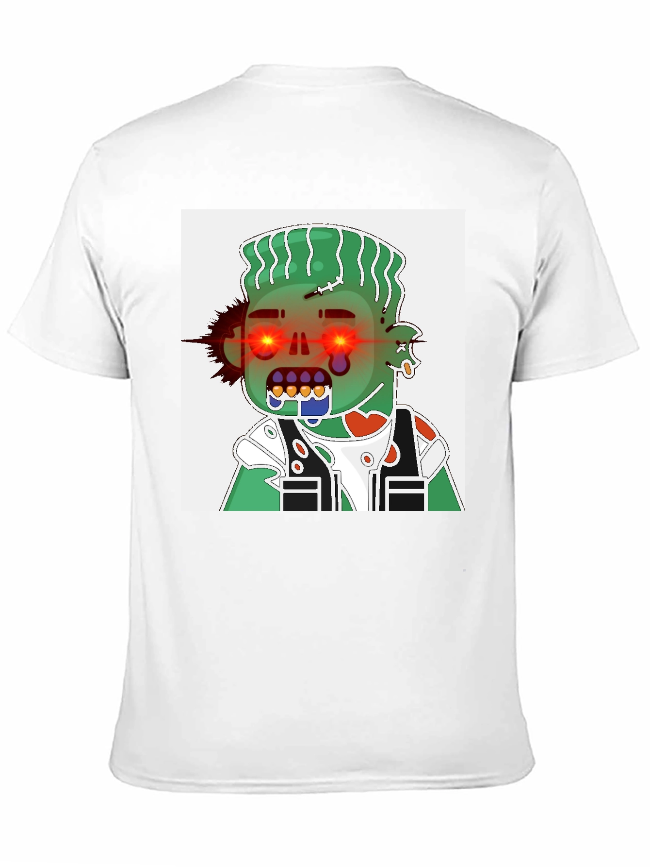Zombie Cartoon Graphic Tee - Black