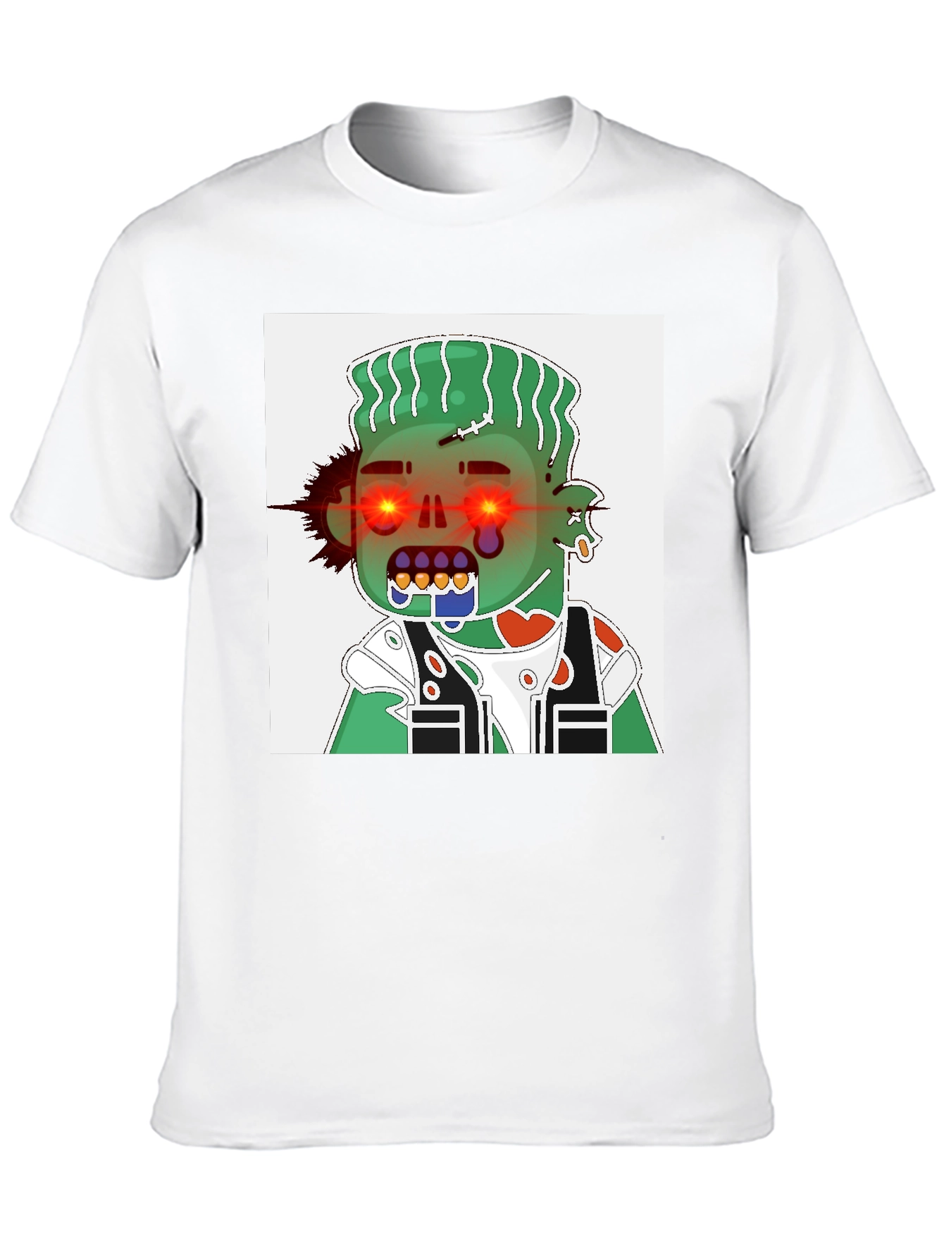 Zombie Cartoon Graphic Tee - Black