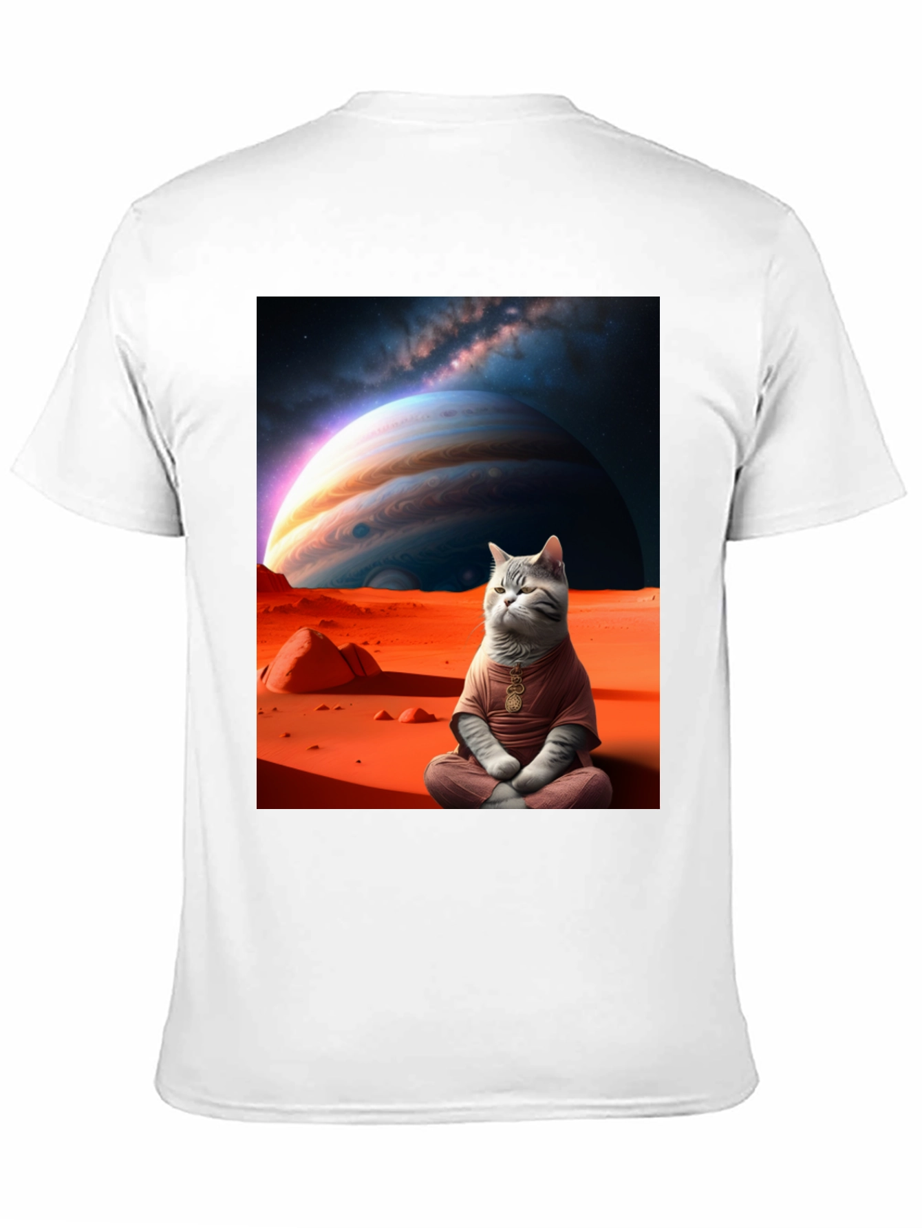 Zen Cat in Space Graphic Tee