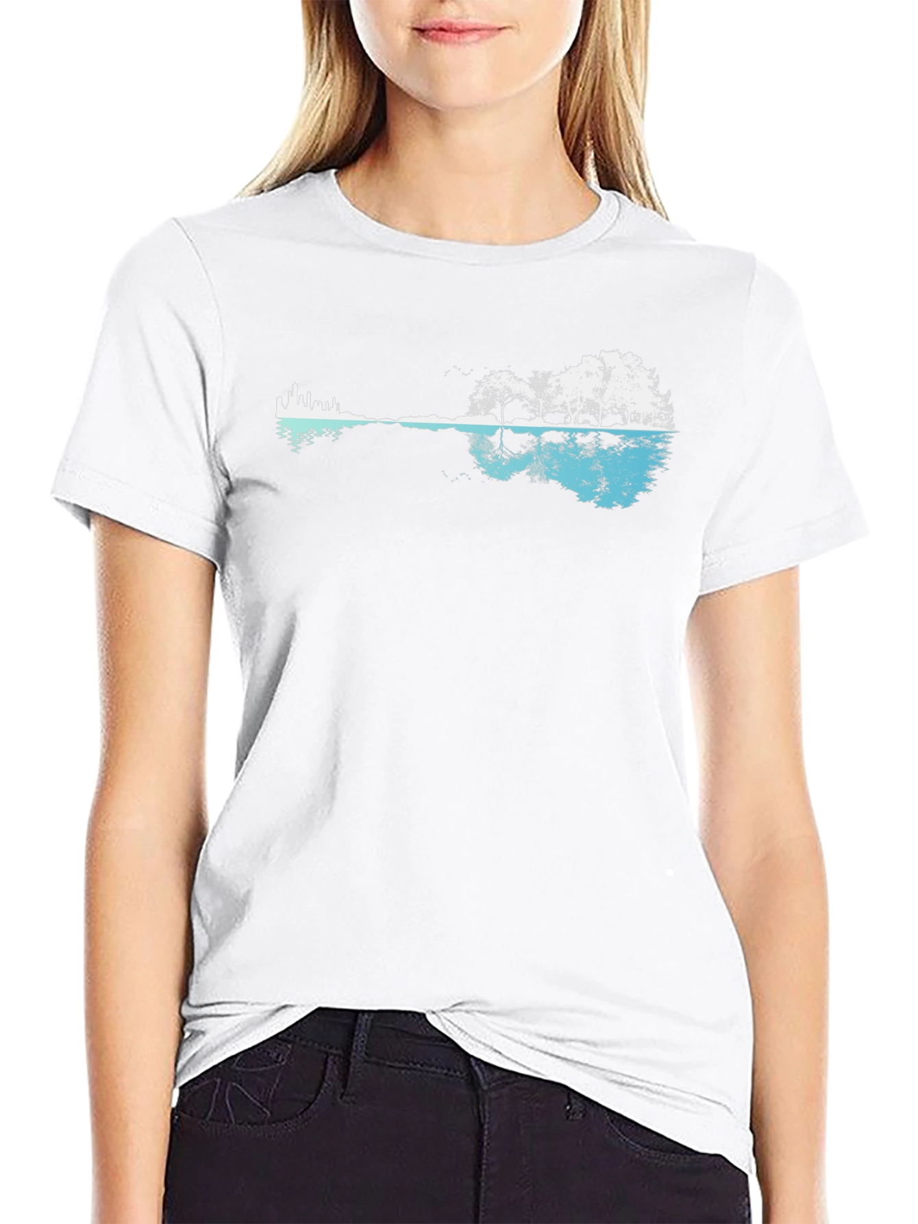 Nature Guitar Graphic T-Shirt