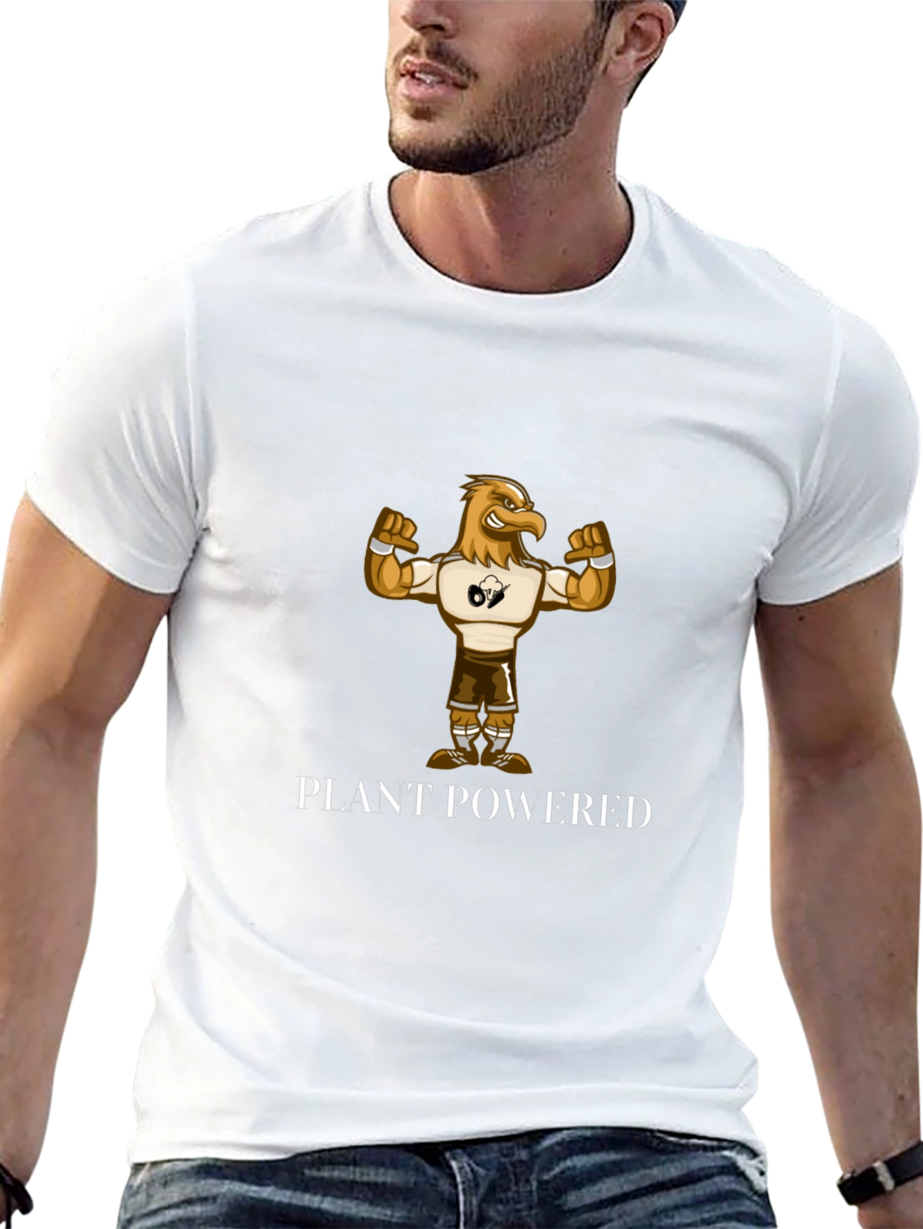 Plant Powered Eagle Graphic T-Shirt