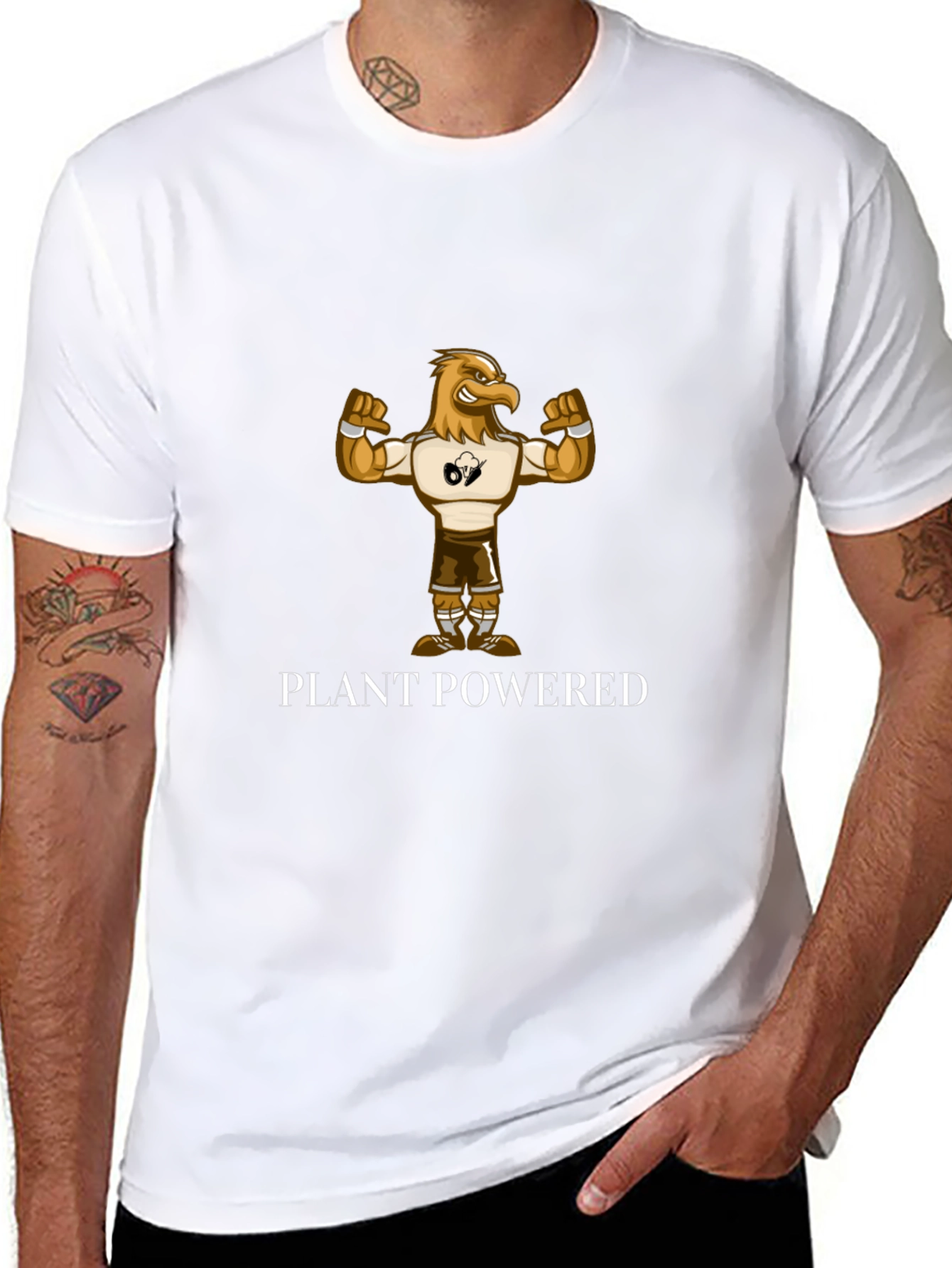 Plant Powered Eagle Graphic T-Shirt