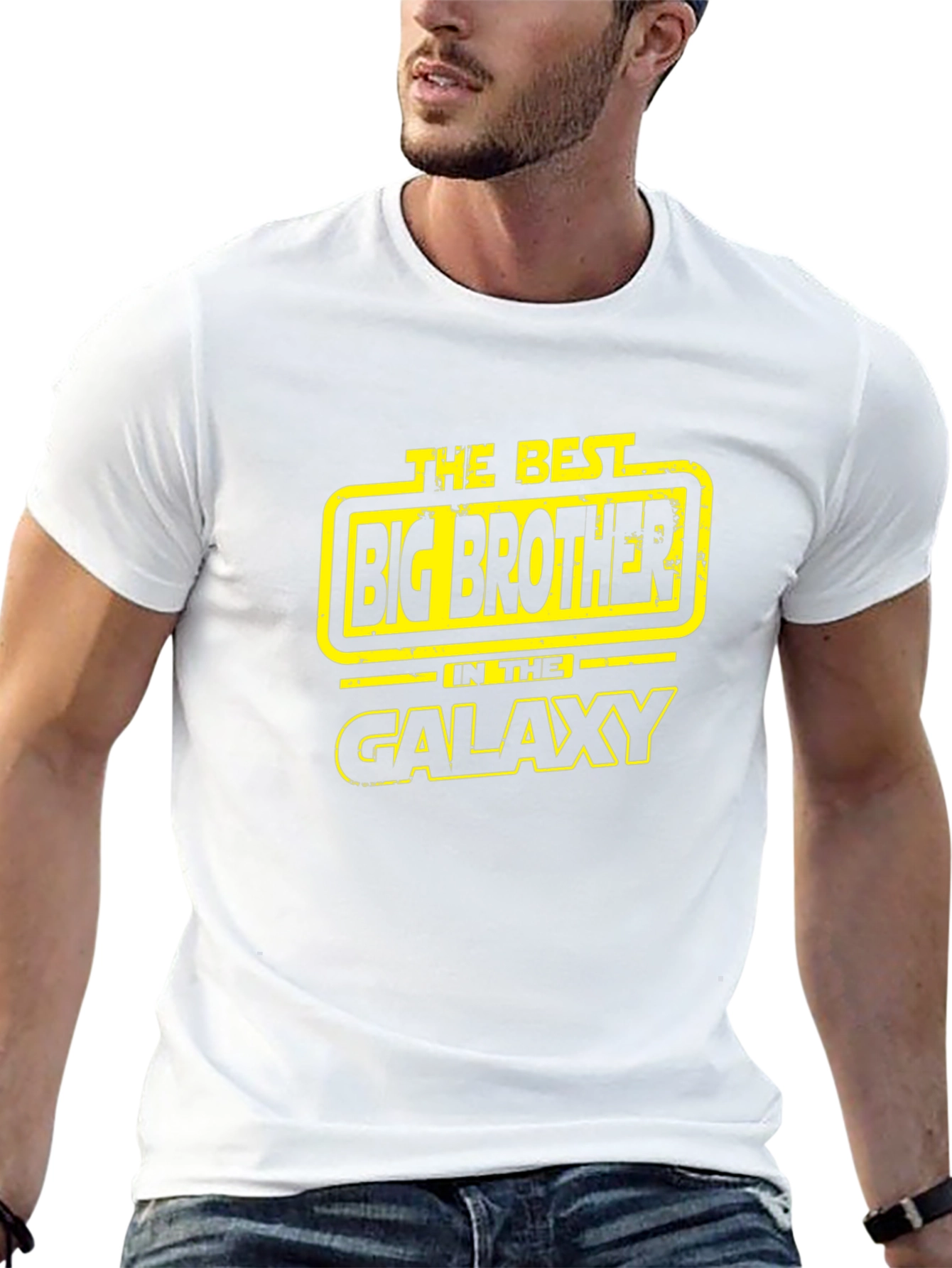 Best Big Brother in Galaxy Black T-Shirt