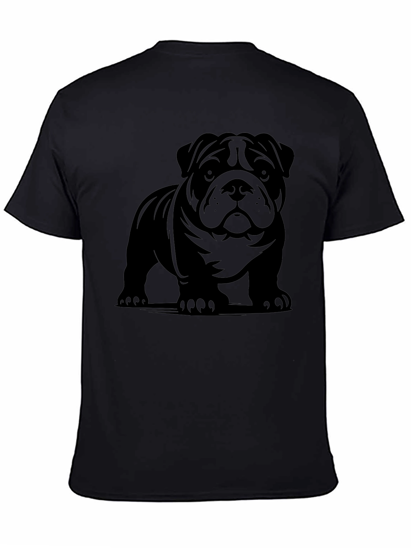 Bulldog Graphic T-Shirt - Black