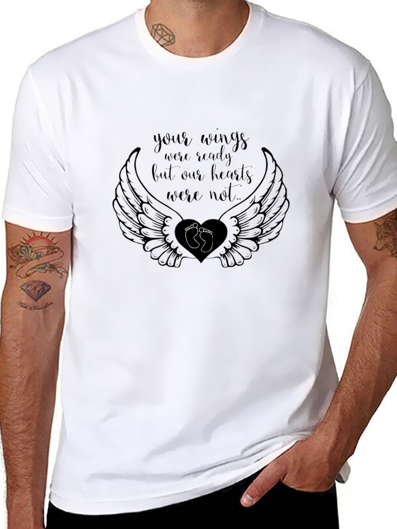 Memorial Wings T-Shirt - Infant Loss Remembrance