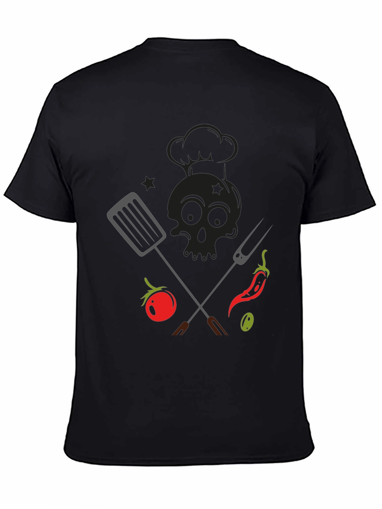 BBQ Skull Chef T-Shirt - Grill Master