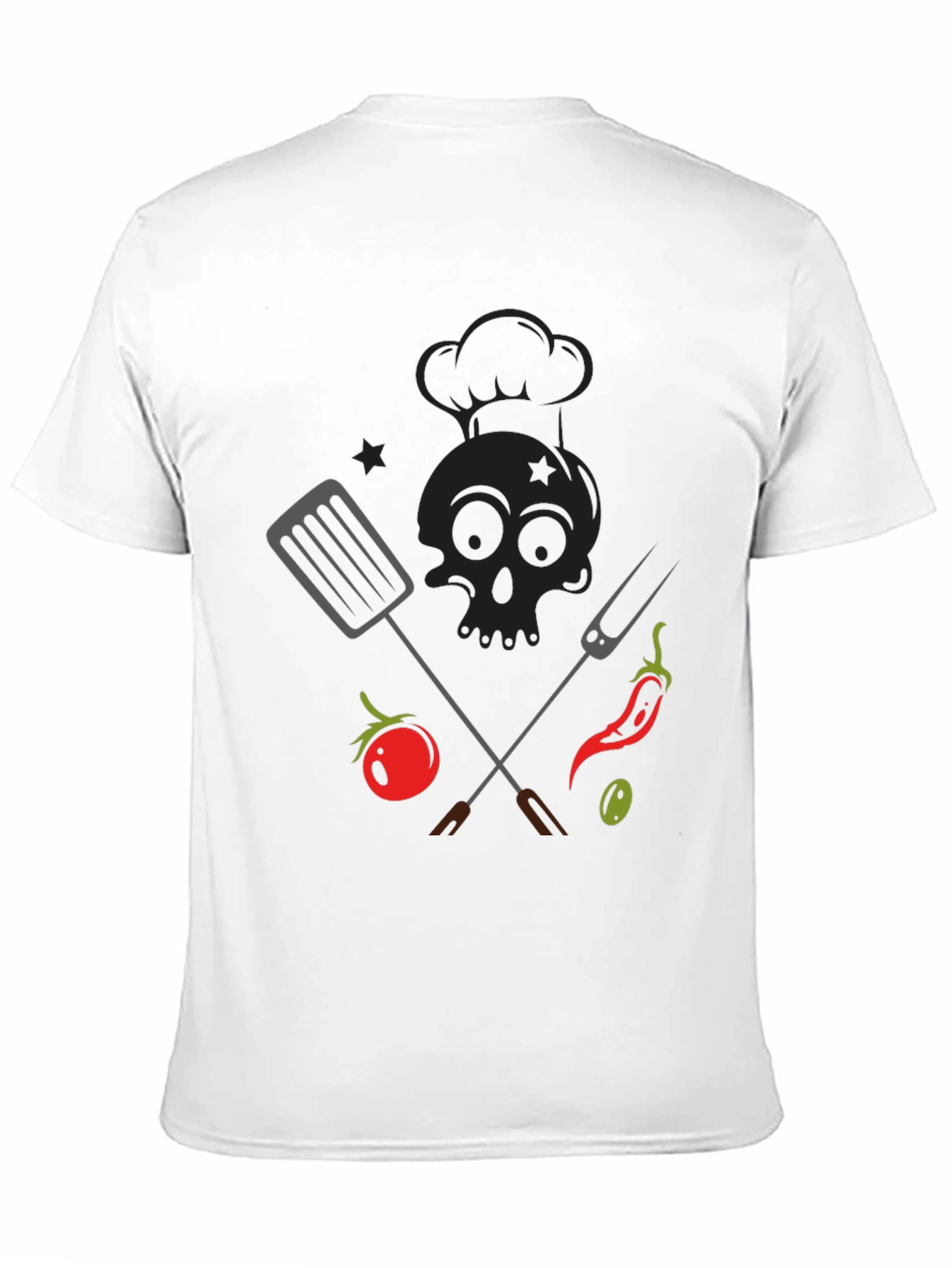 BBQ Skull Chef T-Shirt - Grill Master