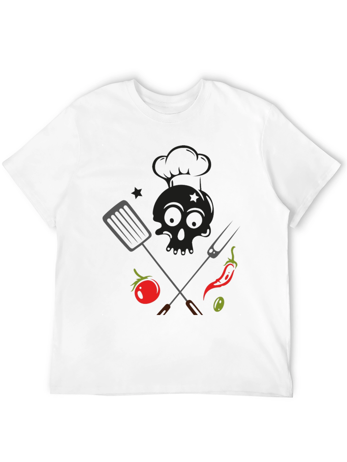 BBQ Skull Chef T-Shirt - Grill Master