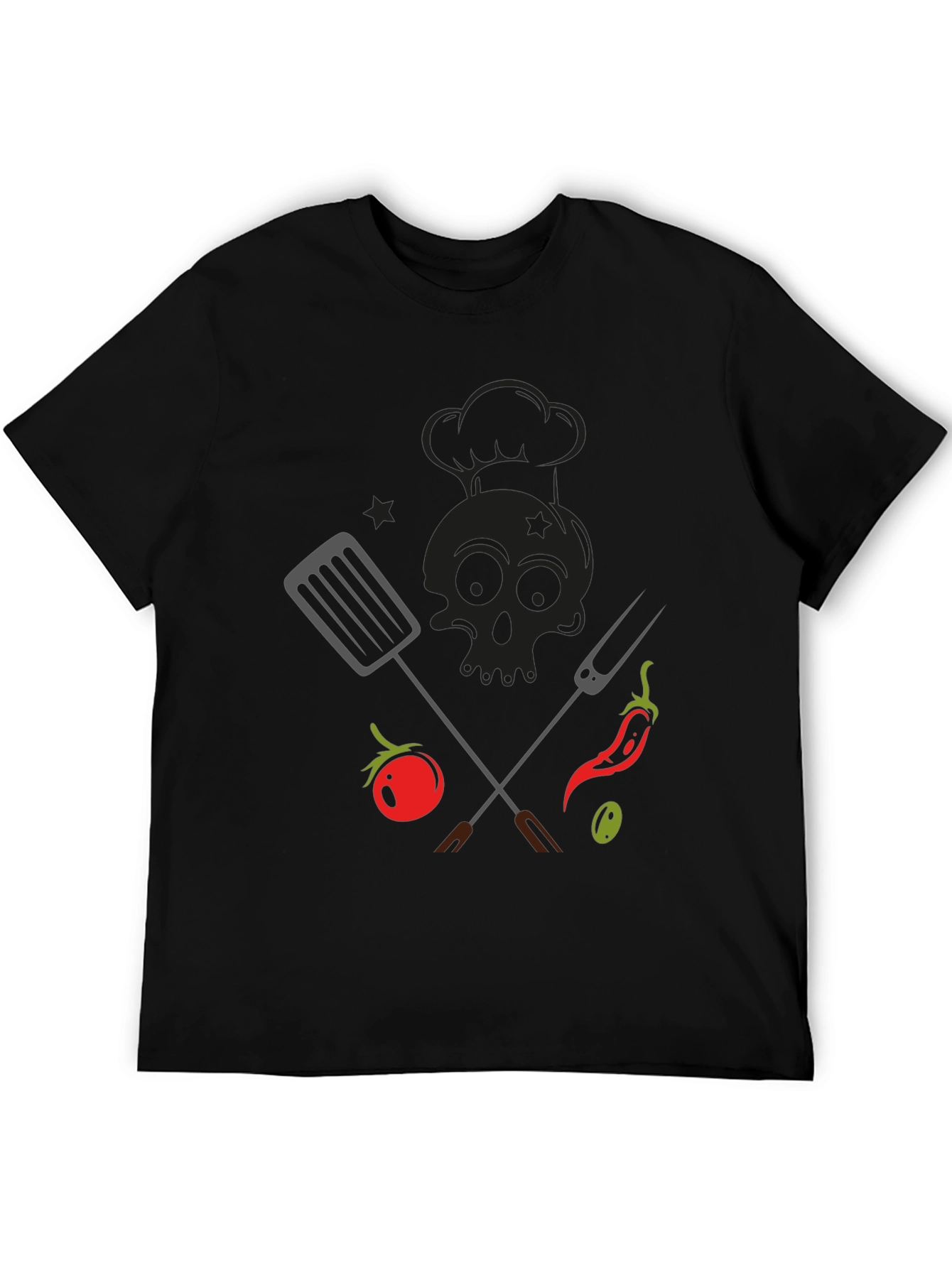 BBQ Skull Chef T-Shirt - Grill Master