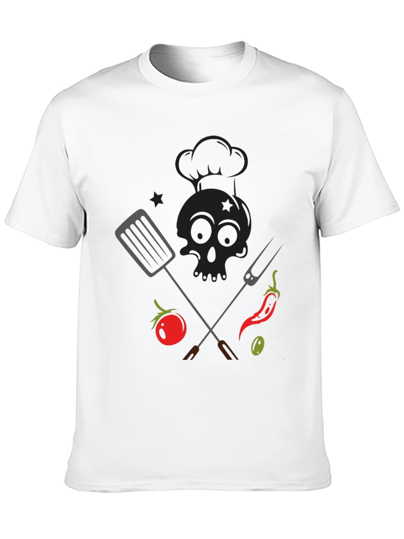 BBQ Skull Chef T-Shirt - Grill Master