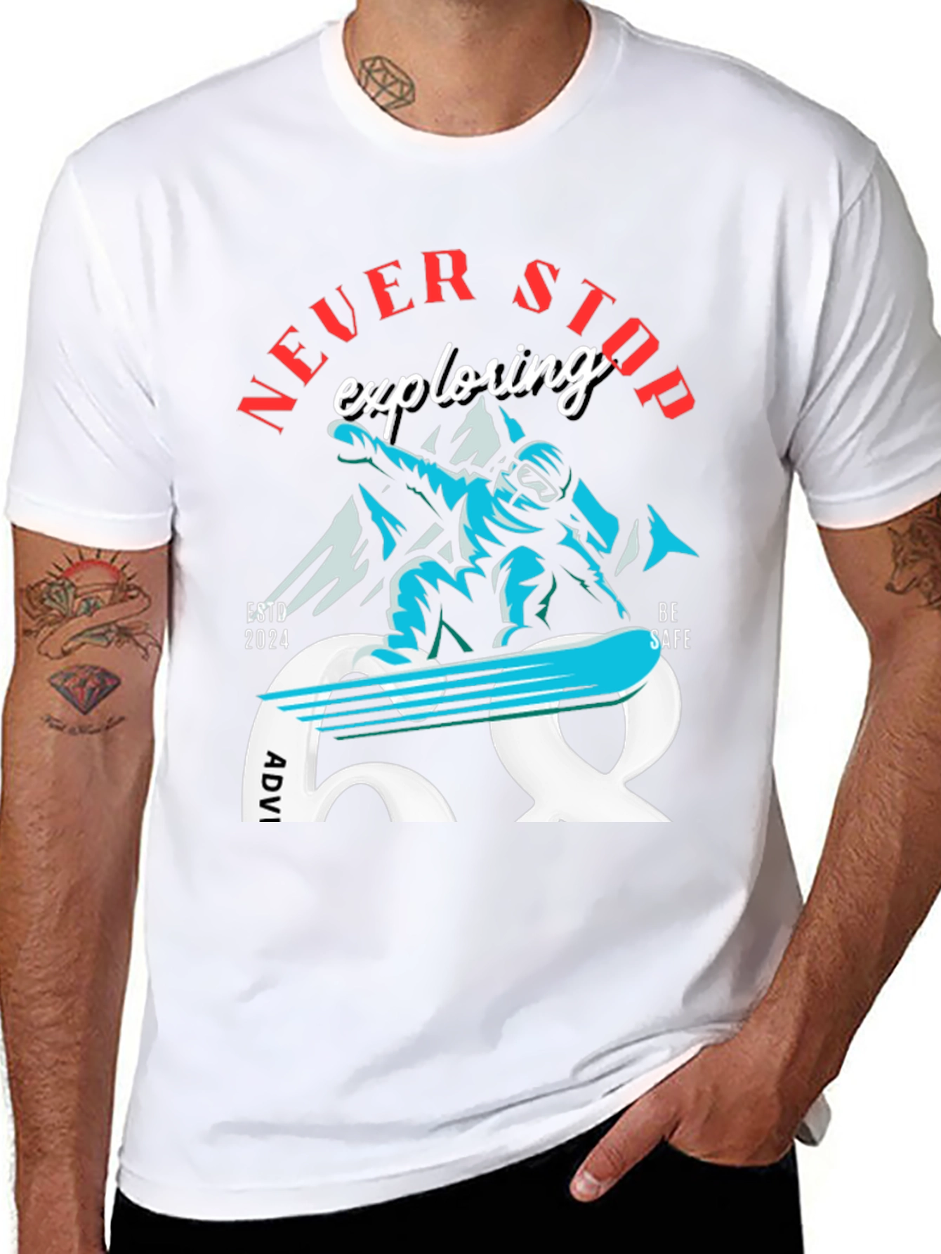Never Stop Exploring Adventure T-Shirt