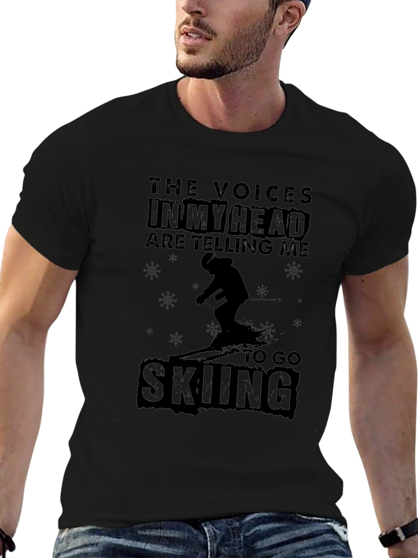 Go Skiing T-Shirt: The Voices in My Head