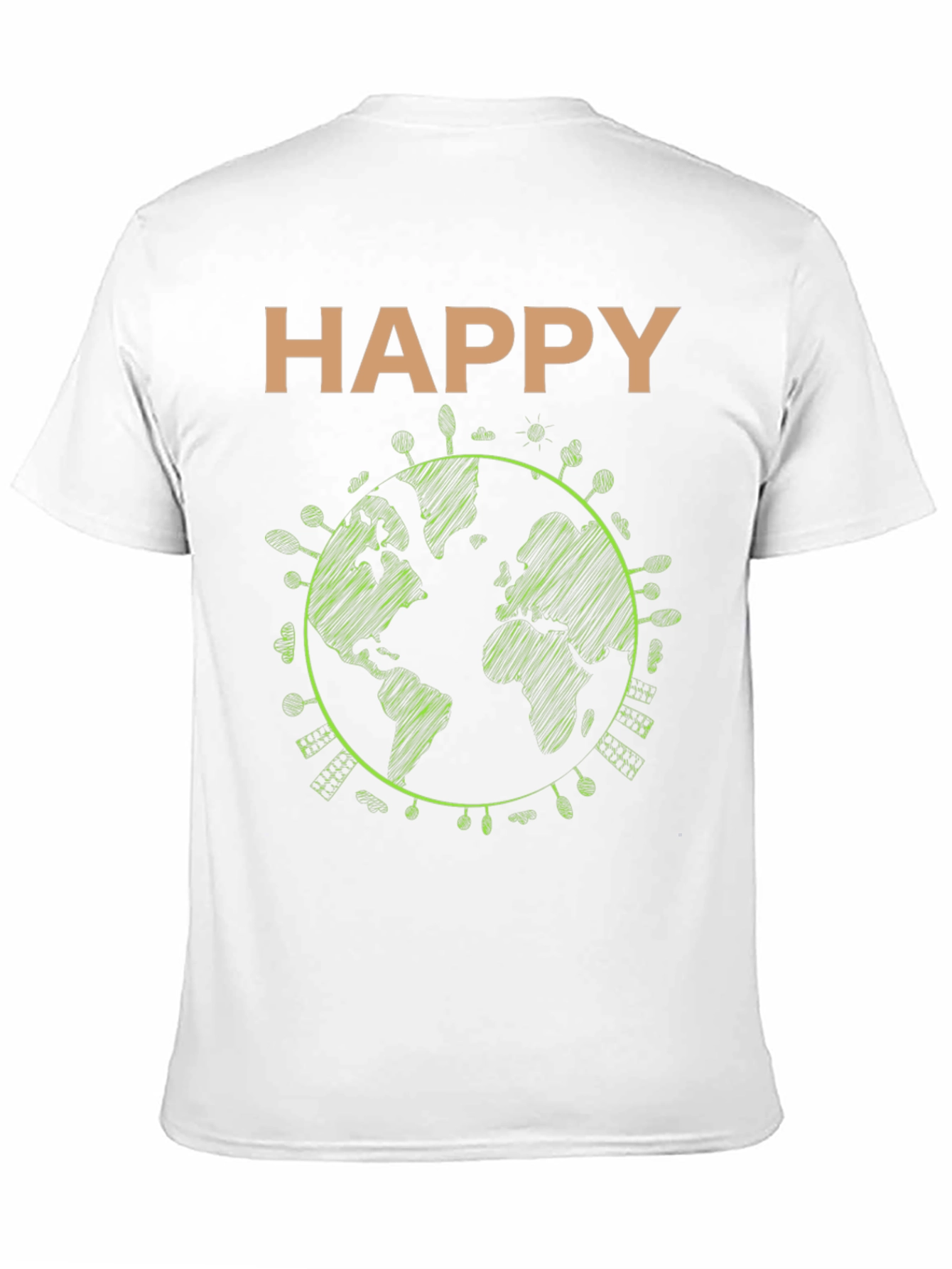 Happy Earth Graphic Tee - Sustainable Style