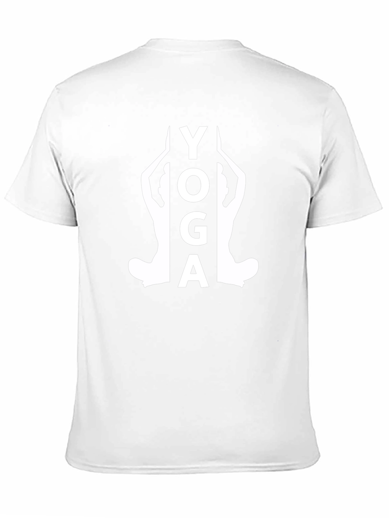 Yoga Silhouette Graphic Tee - Black Cotton Blend