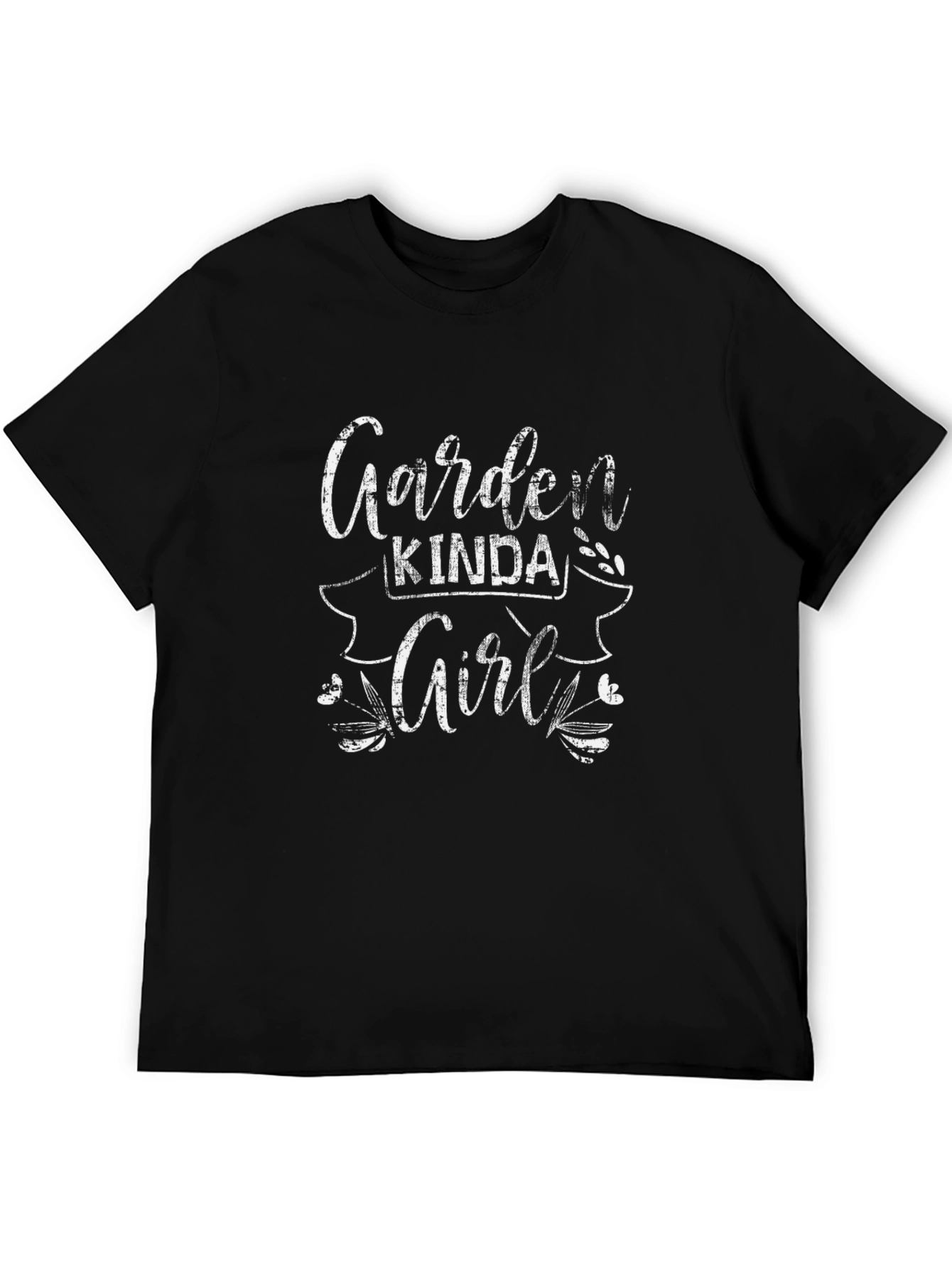 Garden Kinda Girl Black T-Shirt