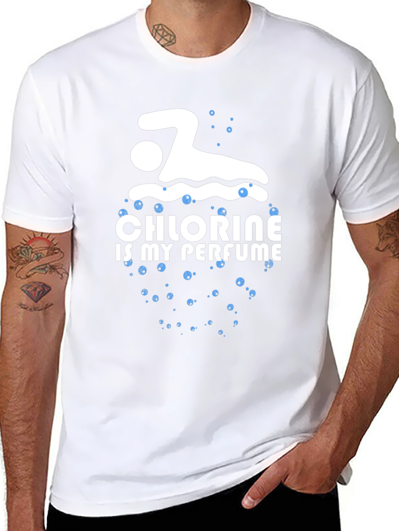 Chlorine is My Perfume Swimmer T-Shirt