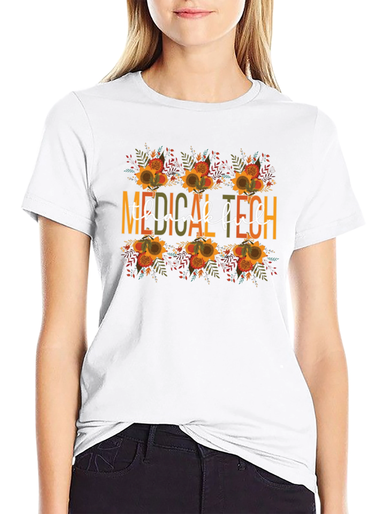 Medical Tech Thankful Fall T-Shirt