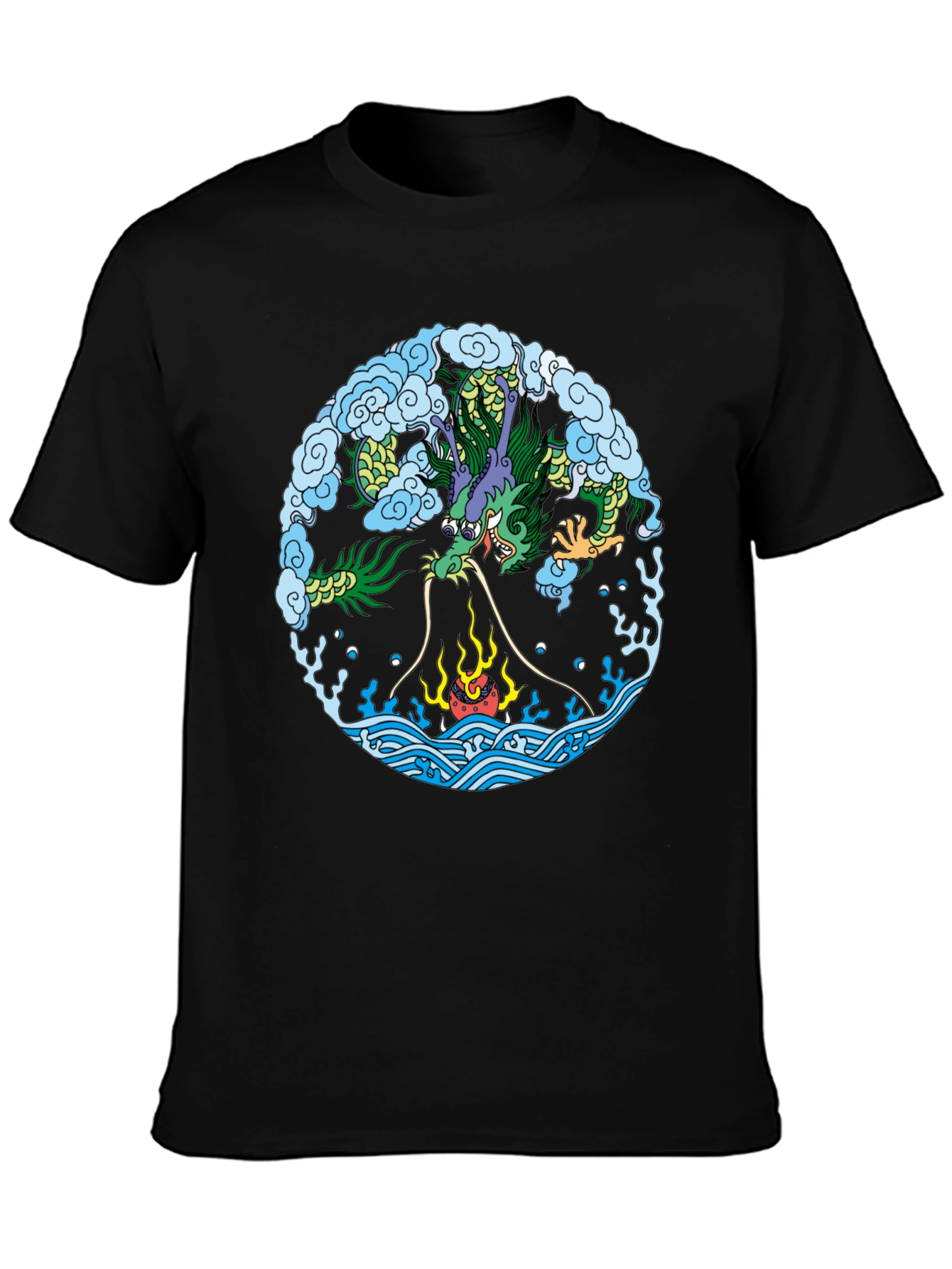 Dragon Circle Graphic T-Shirt