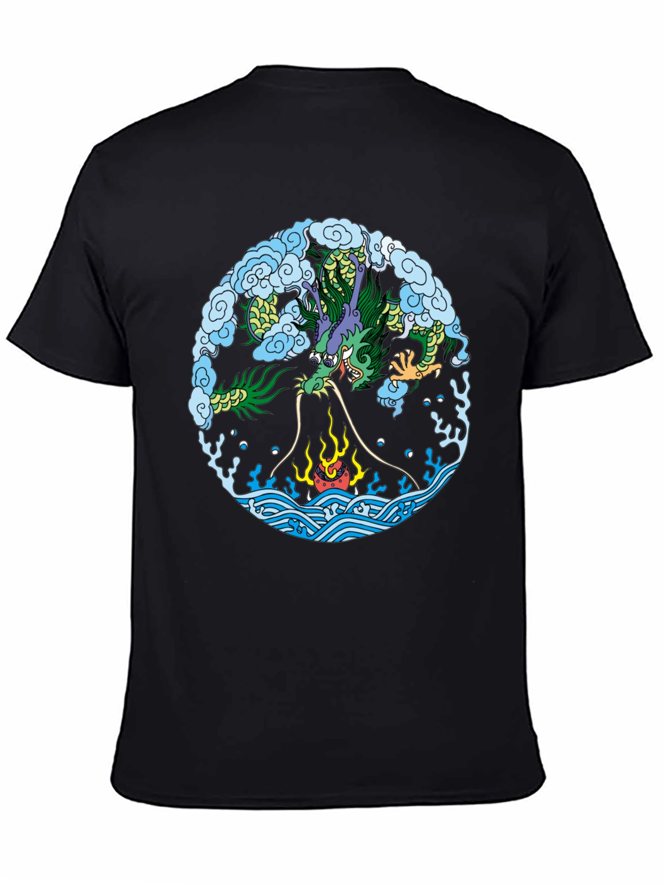 Dragon Circle Graphic T-Shirt