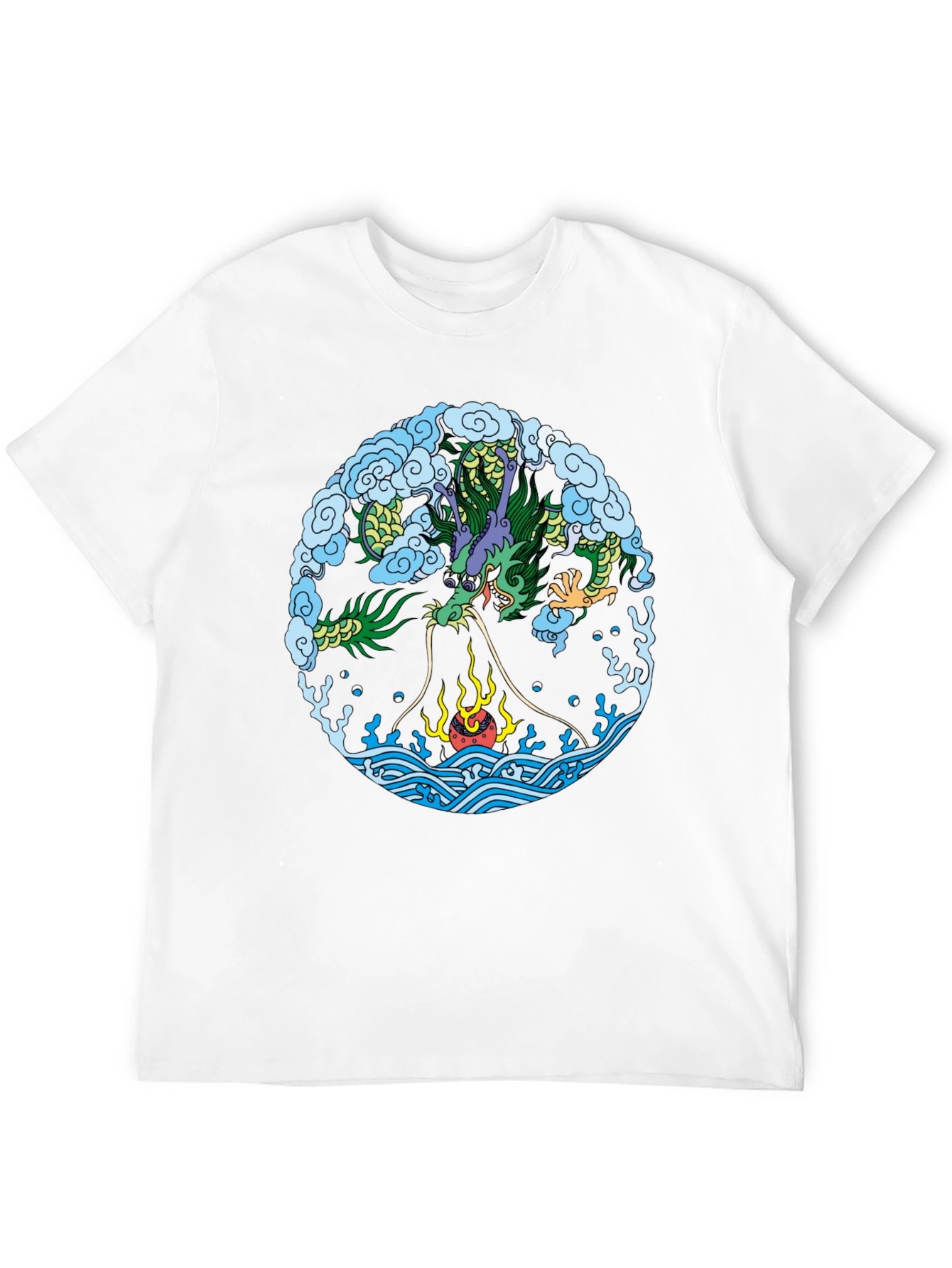 Dragon Circle Graphic T-Shirt