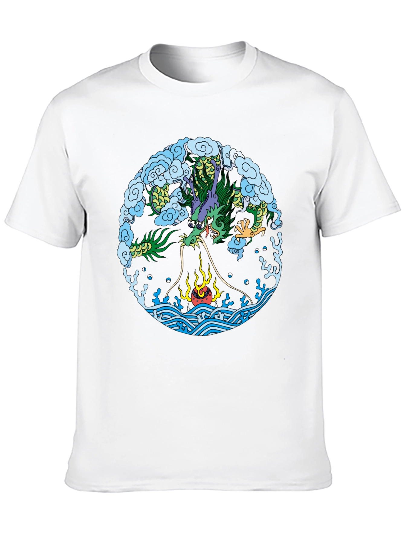 Dragon Circle Graphic T-Shirt