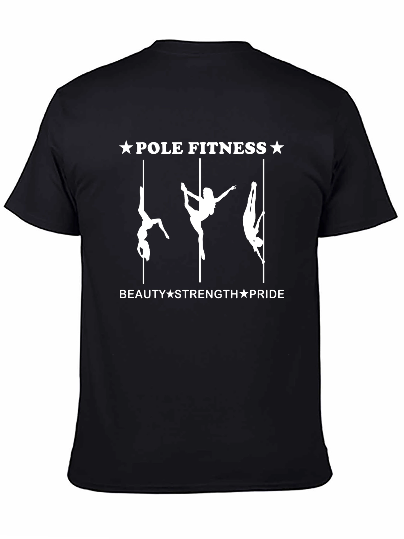 Pole Fitness Graphic Tee - Beauty Strength Pride