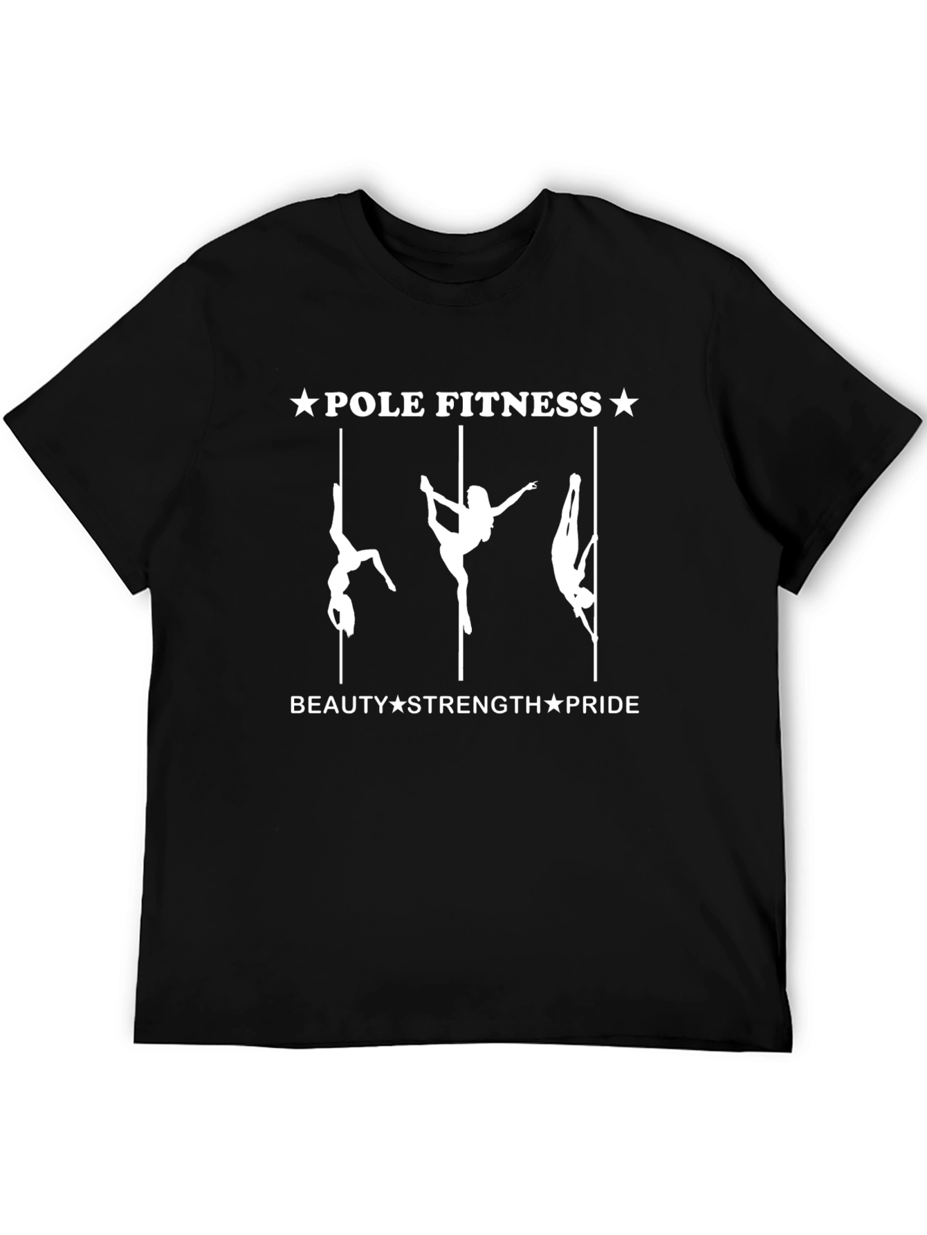 Pole Fitness Graphic Tee - Beauty Strength Pride