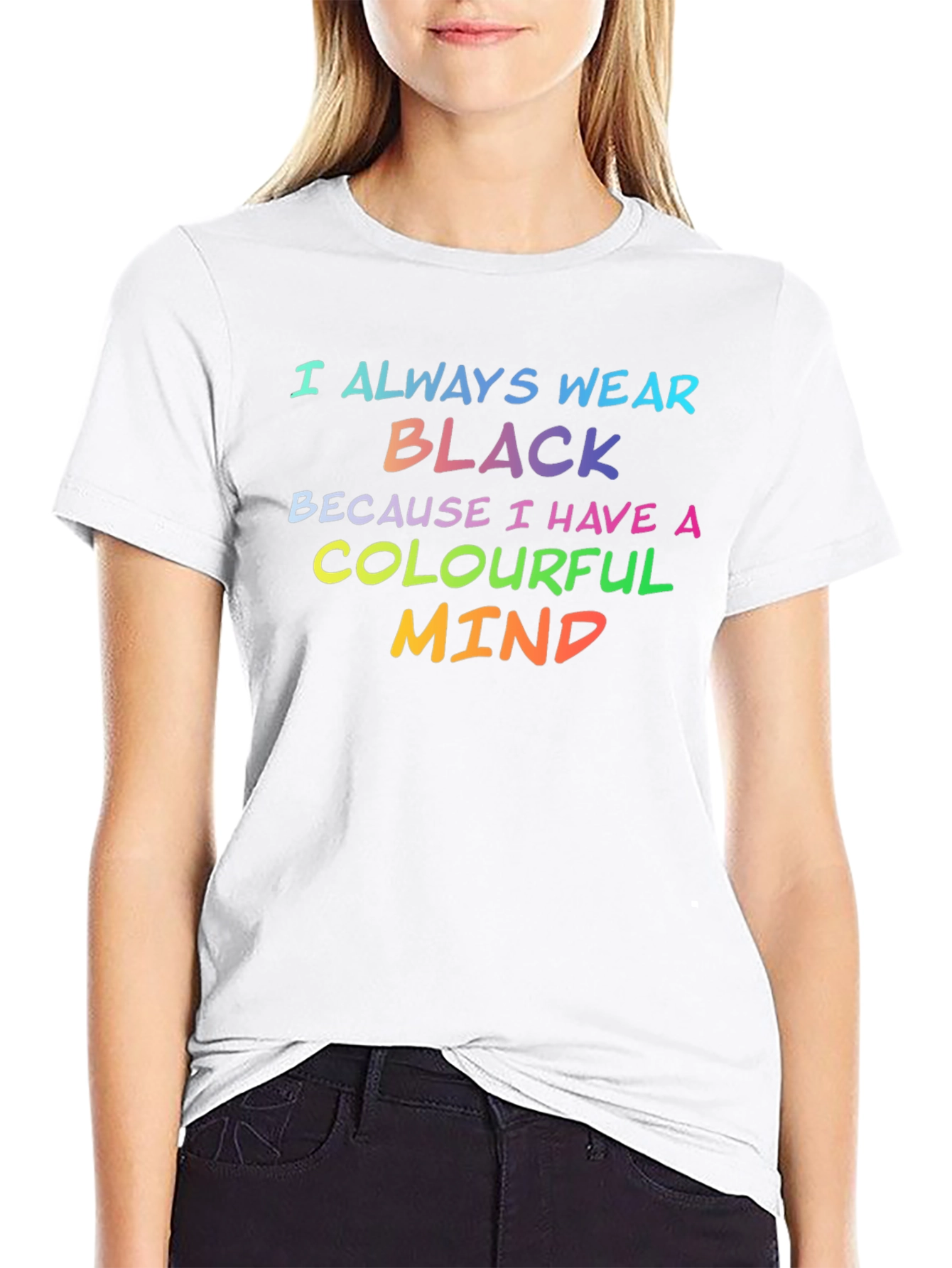 Colourful Mind Black T-Shirt