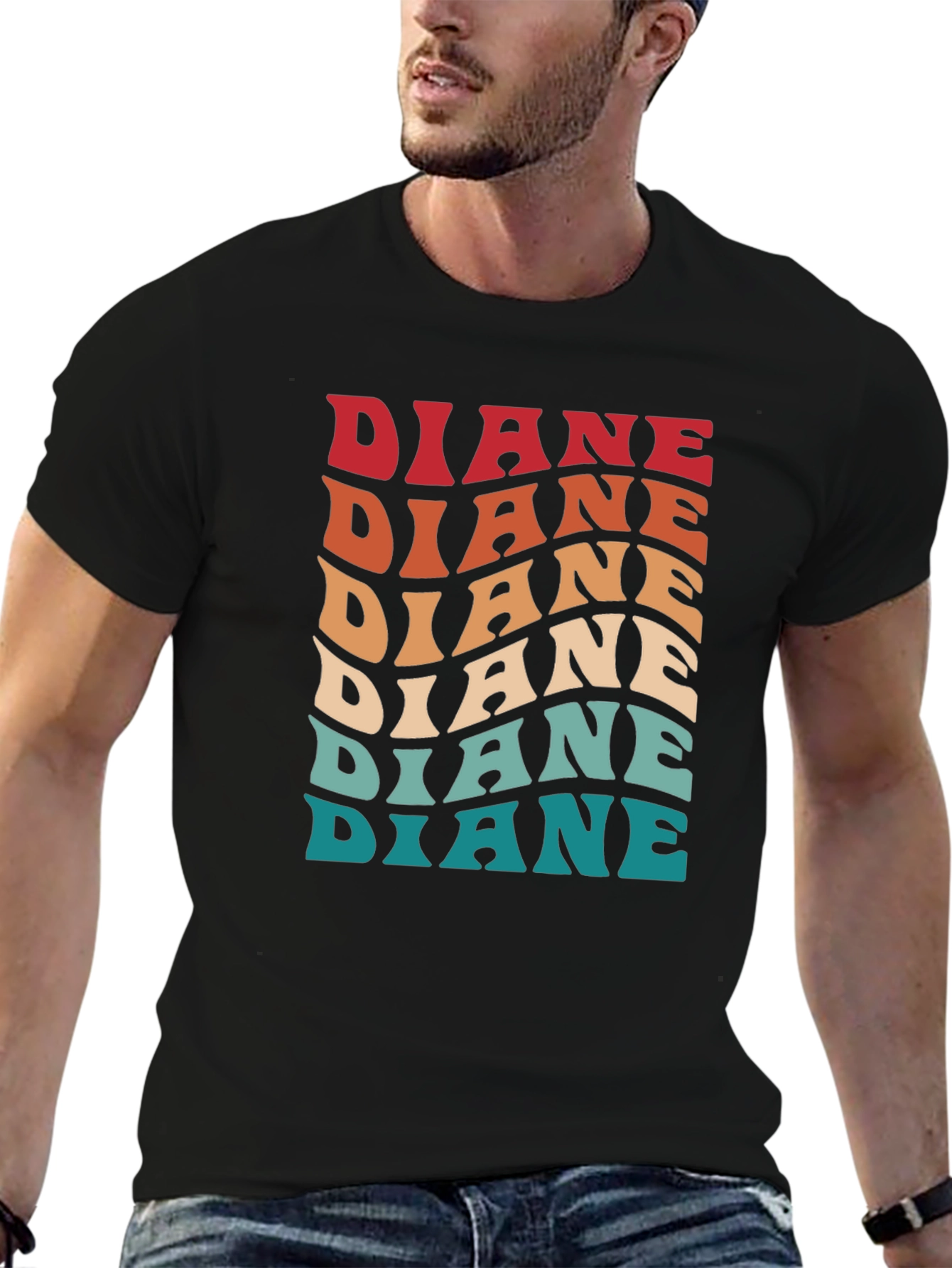 Retro Diane Name Graphic T-Shirt