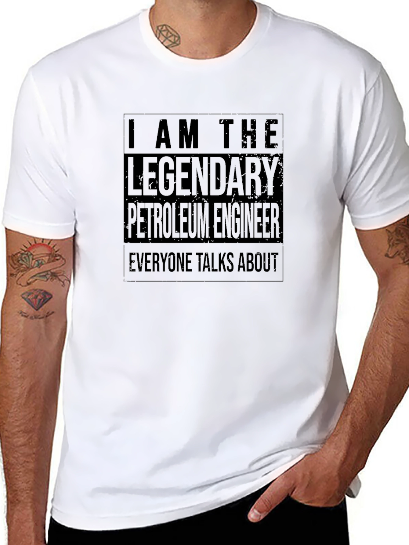Legendary Petroleum Engineer Black T-Shirt