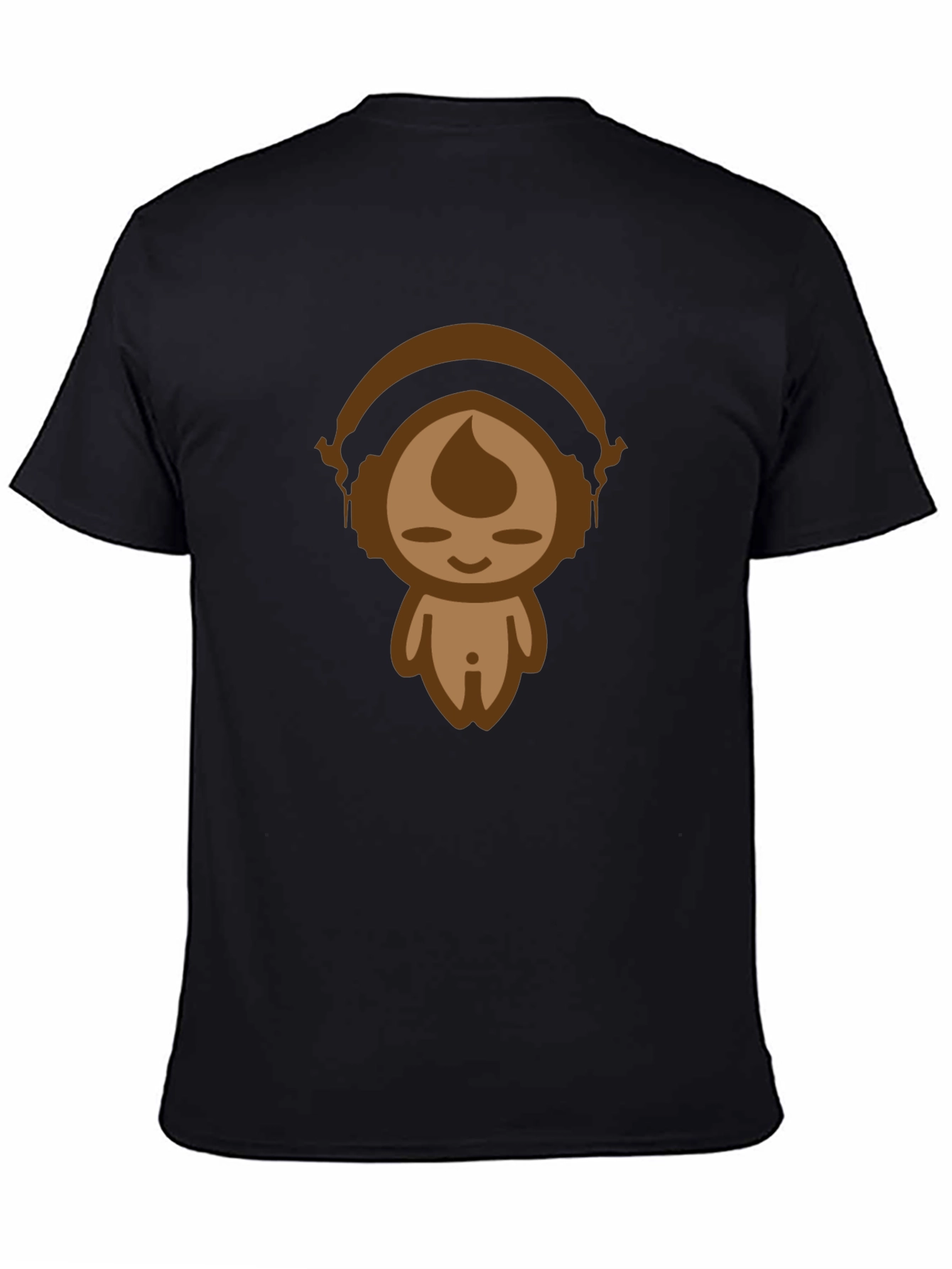 Funky Cartoon Tee - Black Cotton Blend