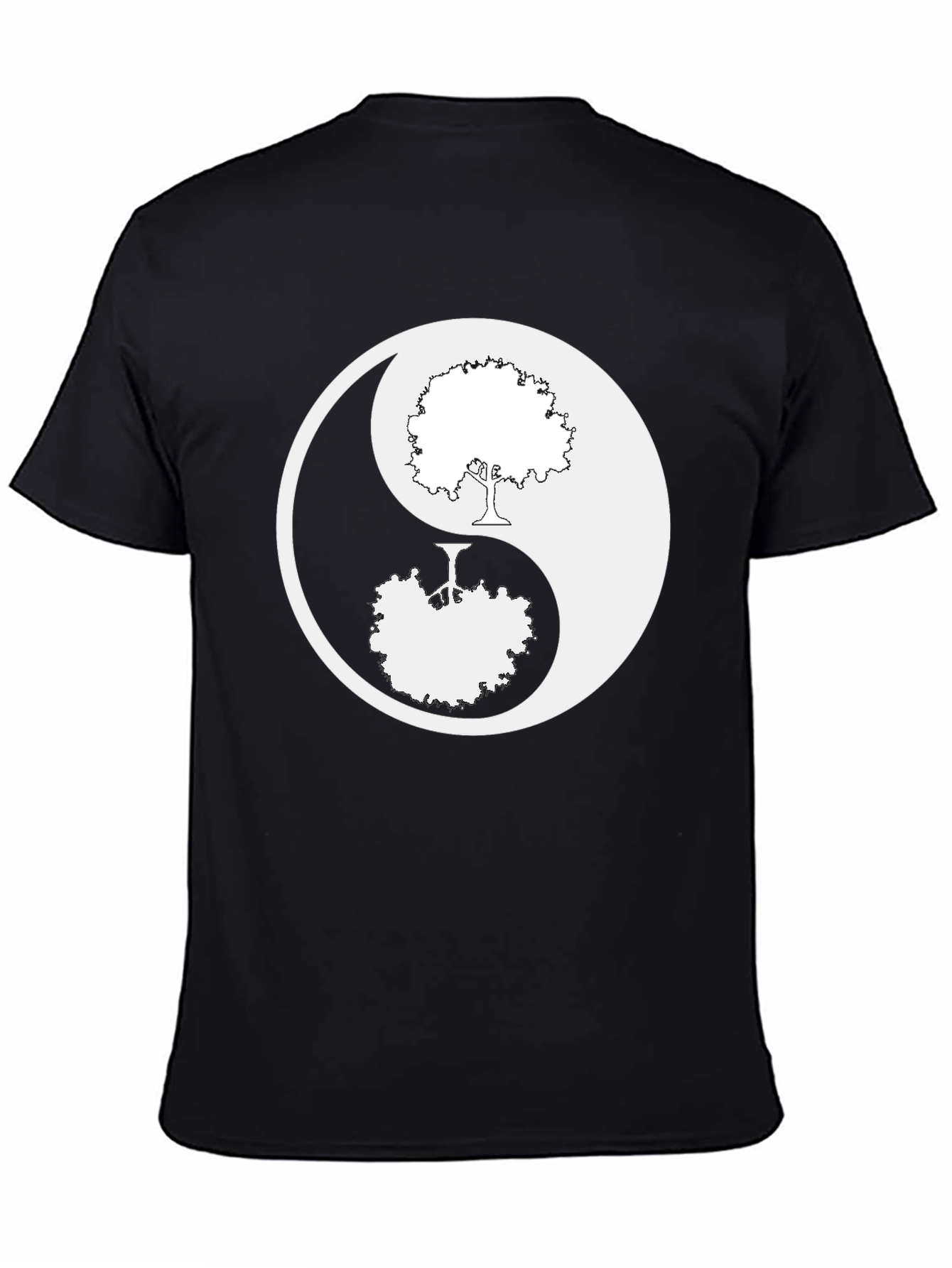 Yin Yang Tree Graphic T-Shirt - Nature Balance Design
