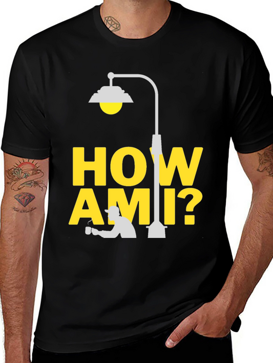 How Ami? Black T-Shirt | Cozy Graphic Tee