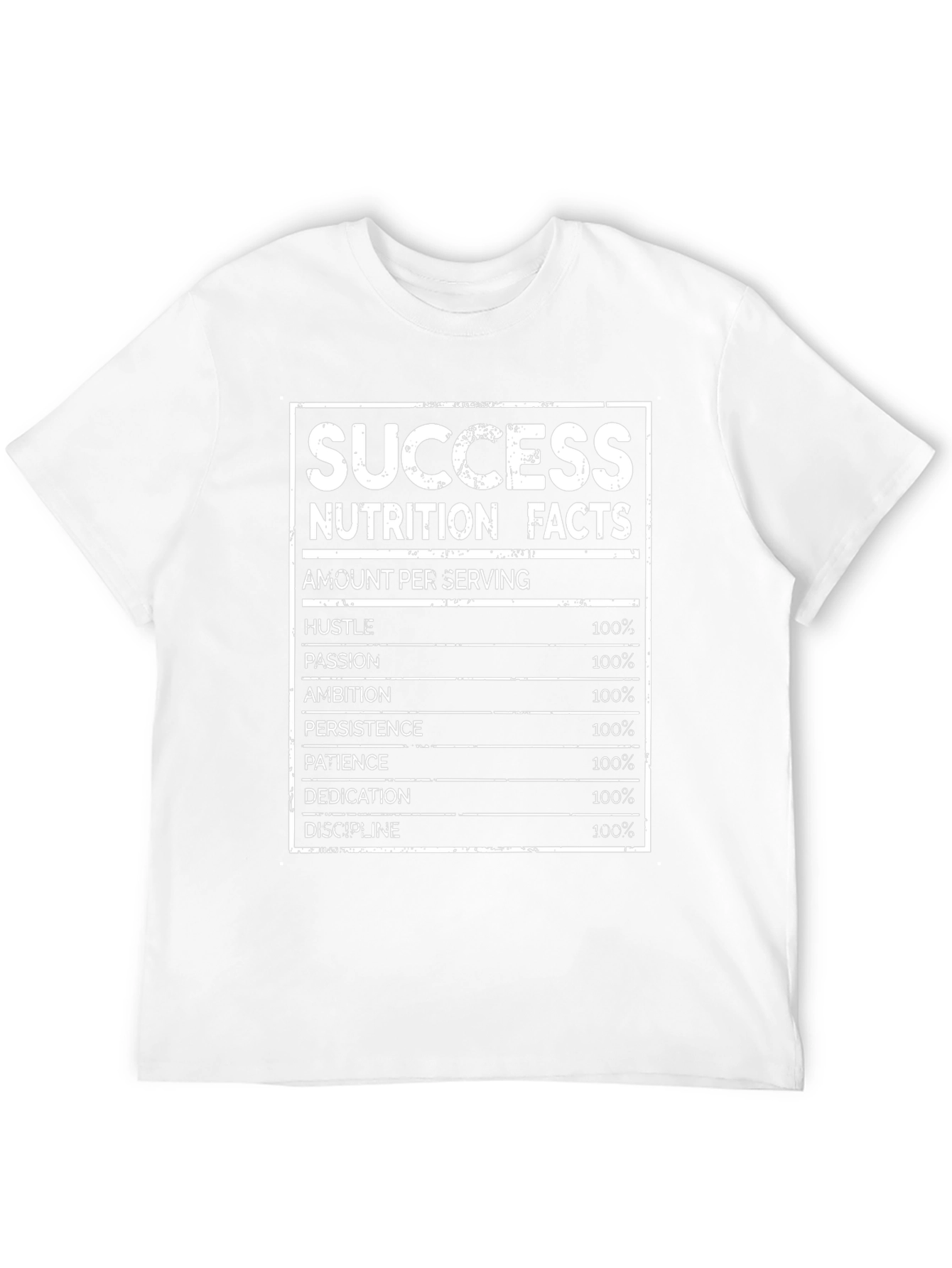 Success Nutrition Facts Graphic T-Shirt