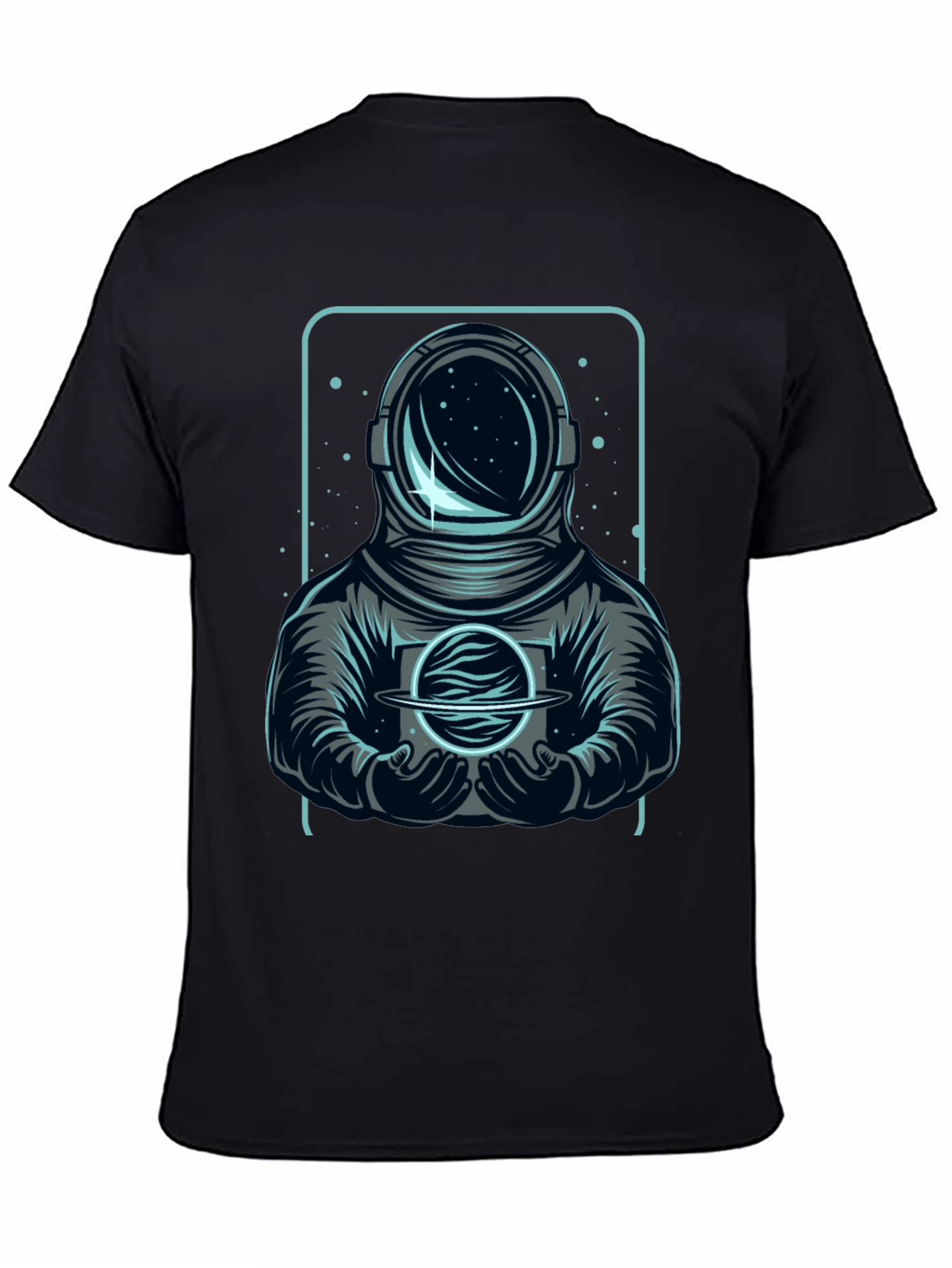 Astronaut Holding Planet Graphic Tee