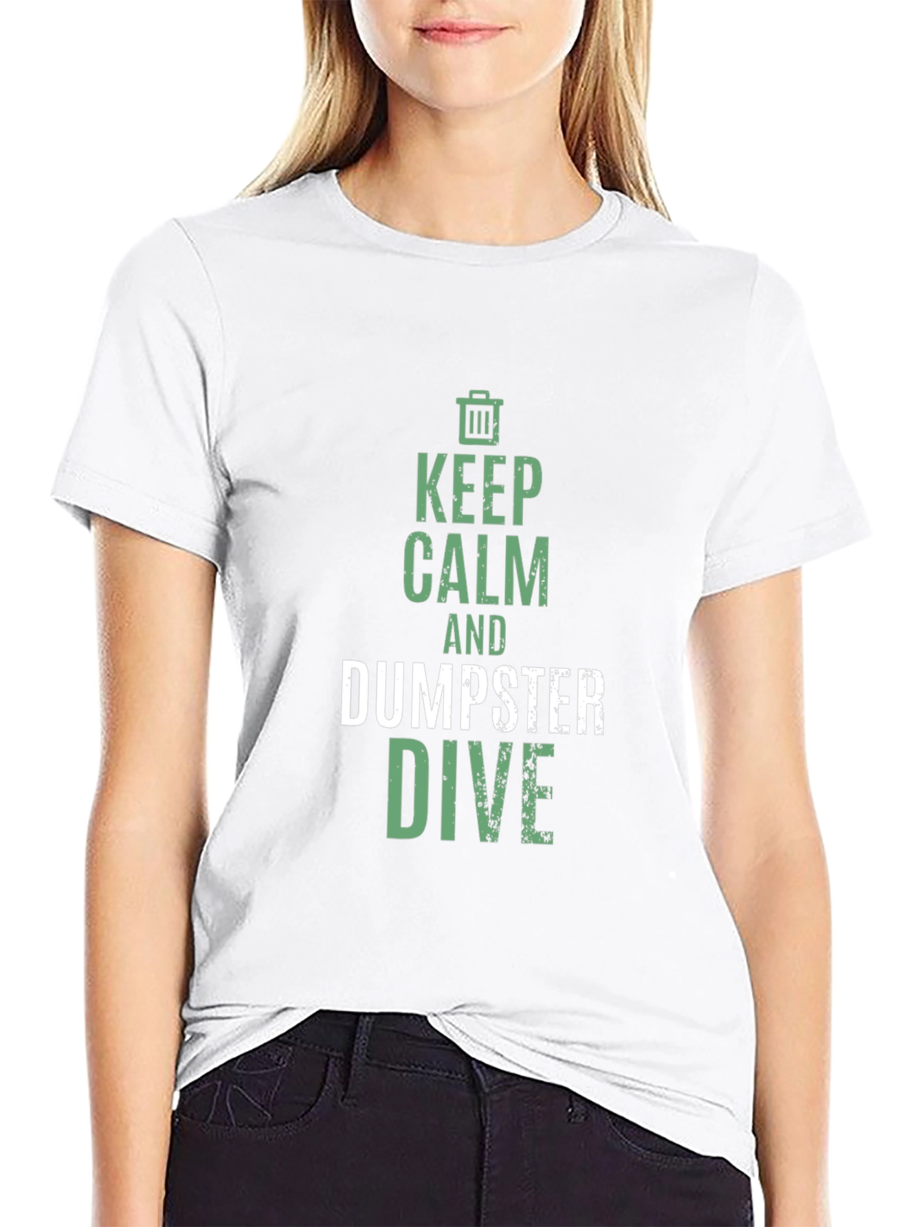 Keep Calm and Dumpster Dive Graphic T-Shirt