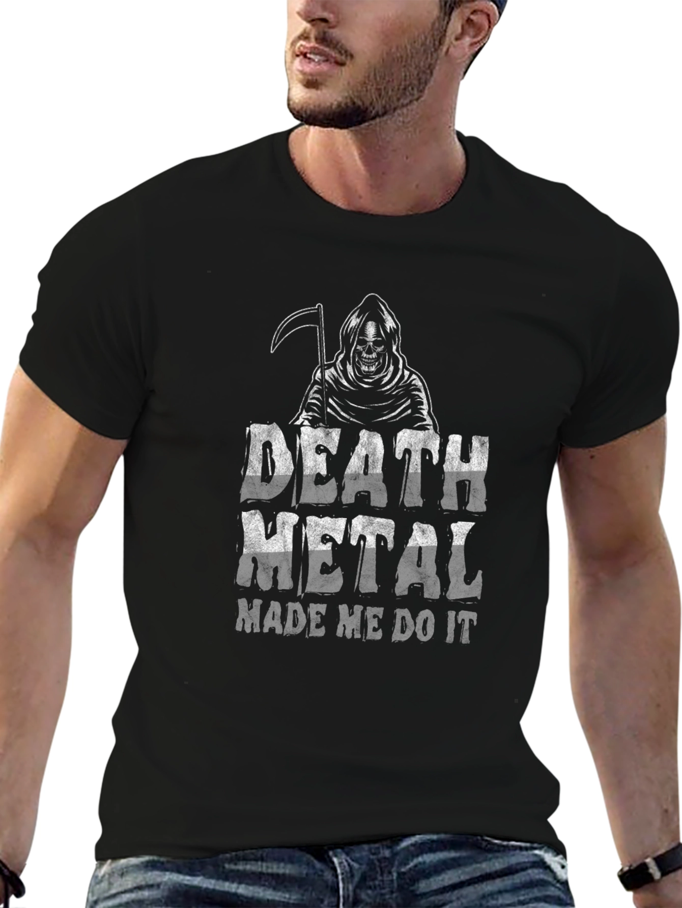 Death Metal Made Me Do It Graphic T-Shirt